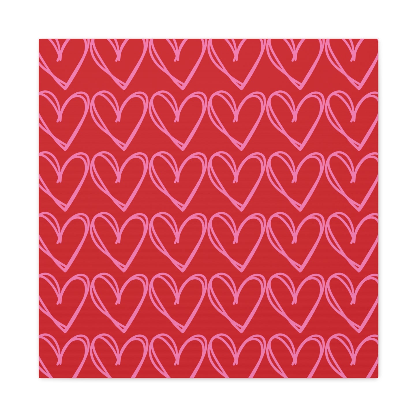 Canvas Wall Art - Red and Pink Hearts