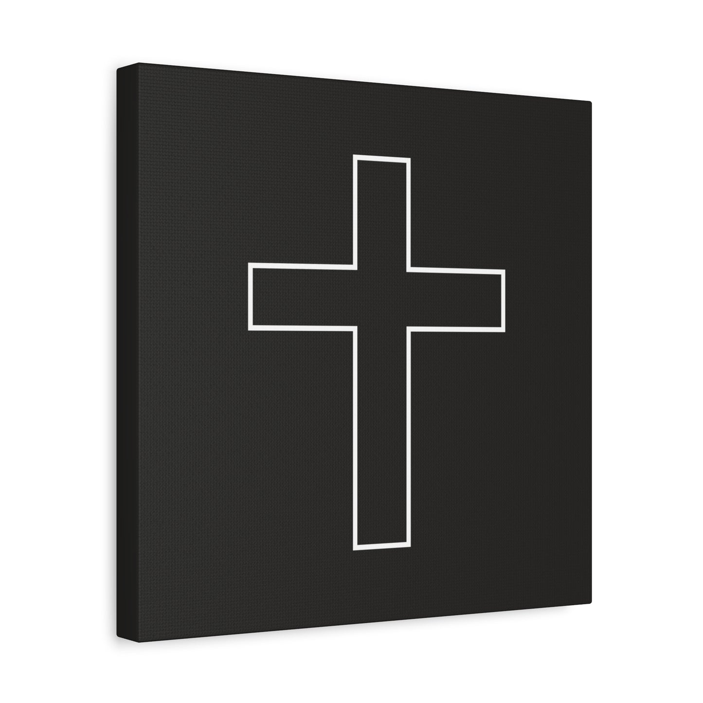 Minimalist Outline Cross - Canvas Wall Art