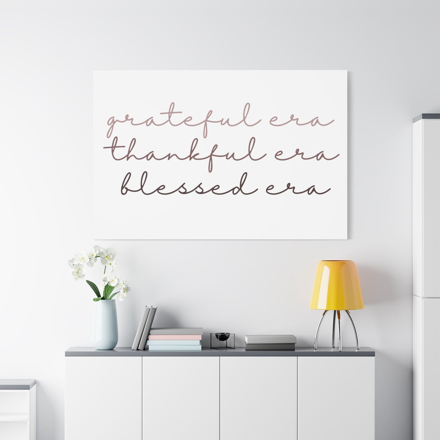 Grateful Thankful Blessed Era - Matching Gratitude Wall Art Canvas