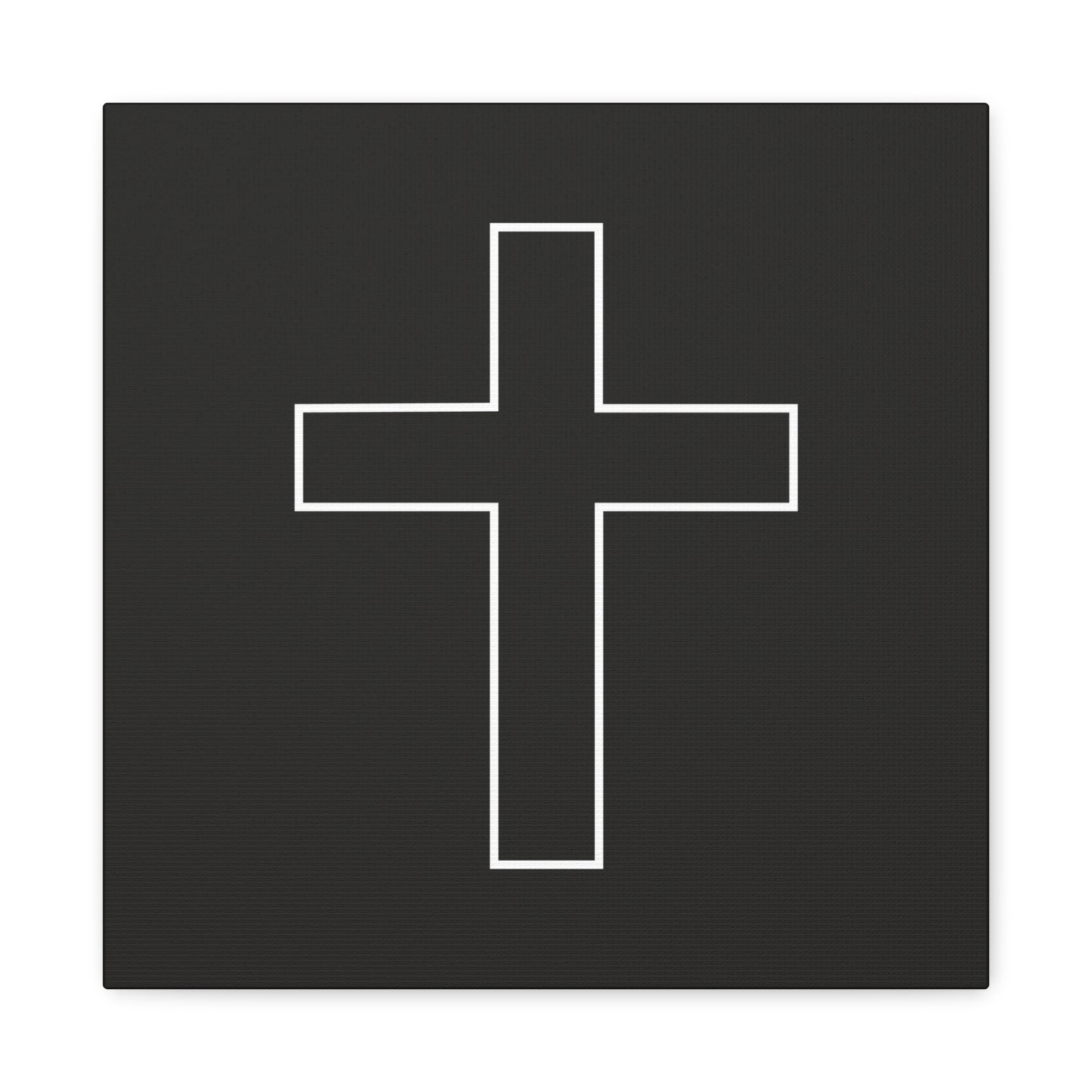 Minimalist Outline Cross - Canvas Wall Art