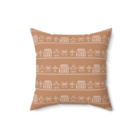 Christmas Gingerbread Pillow