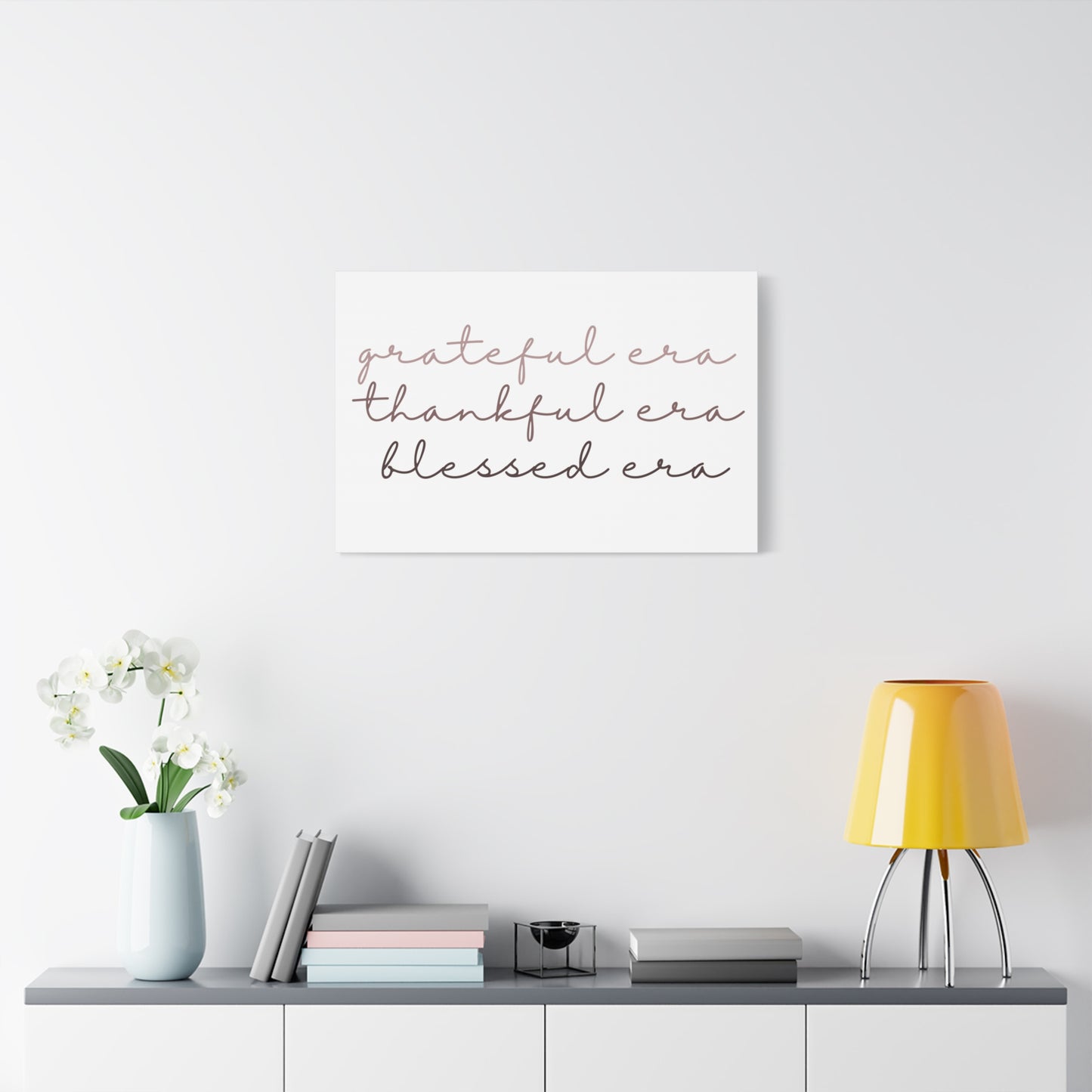 Grateful Thankful Blessed Era - Matching Gratitude Wall Art Canvas