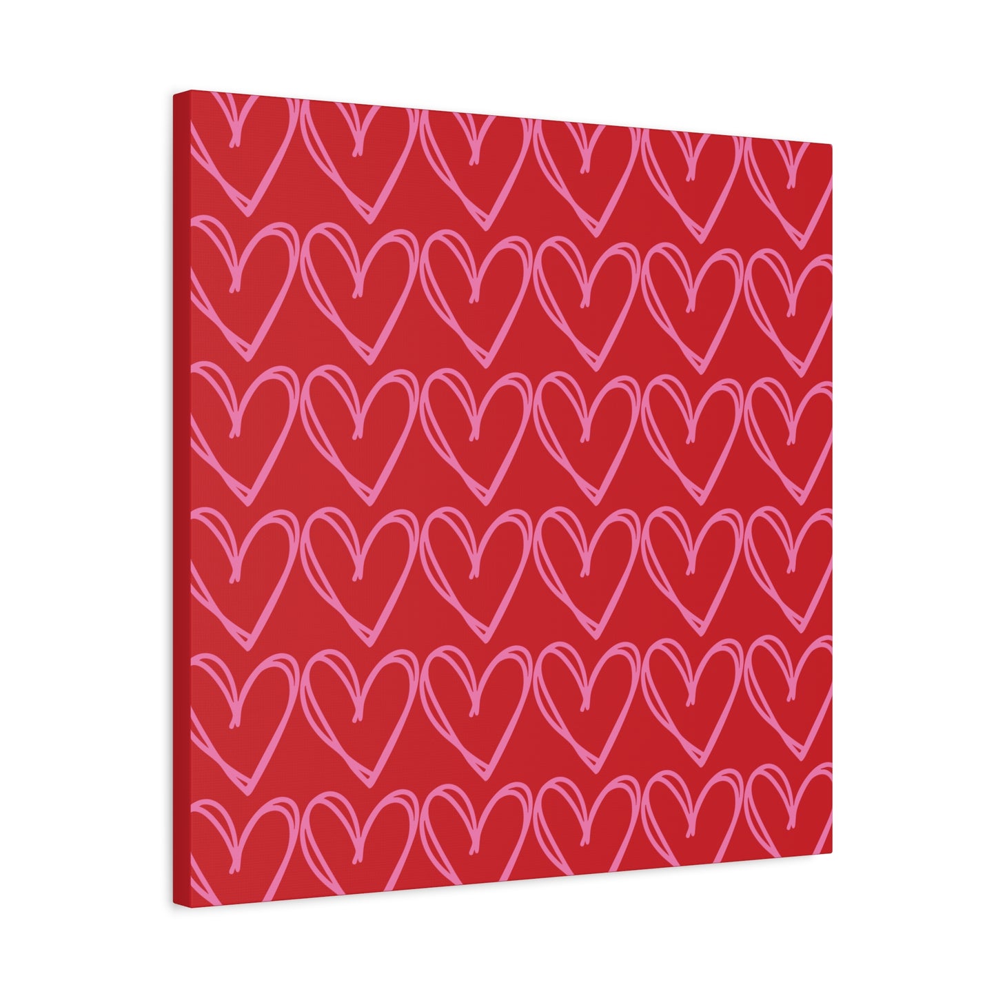 Canvas Wall Art - Red and Pink Hearts