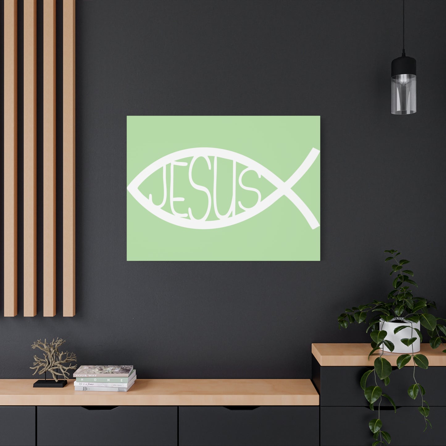 Jesus Fish - Wall Art Canvas