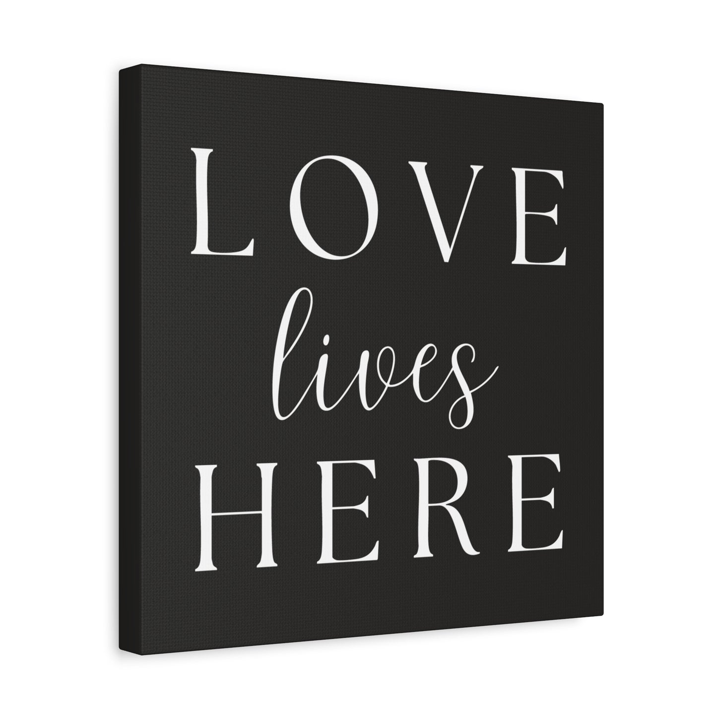 Wall Art Canvas - Love Lives Here