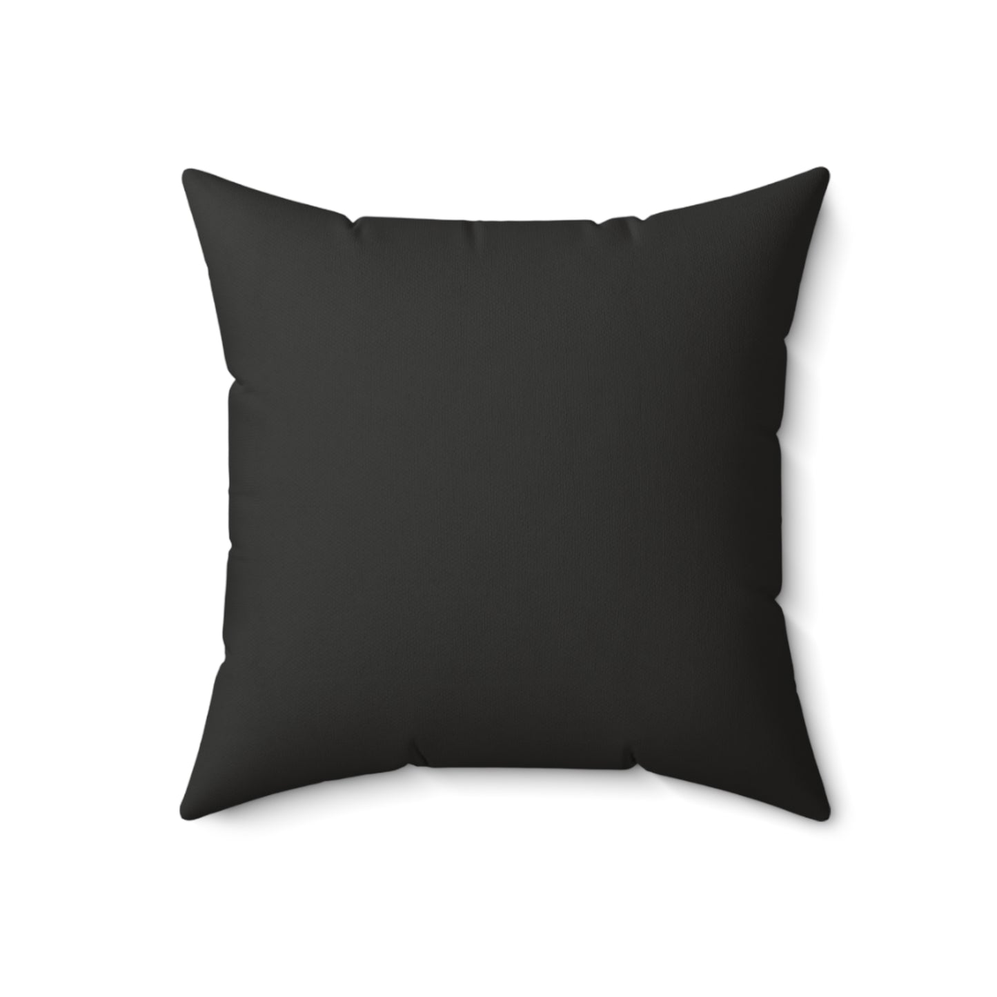 Black Square Pillow - Minimalist Cross Outline Decorative Throw Pillow