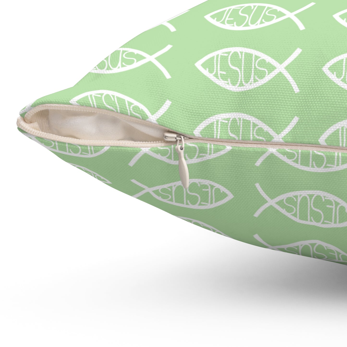 Decorative Throw Pillow - Jesus Fish Matching Design