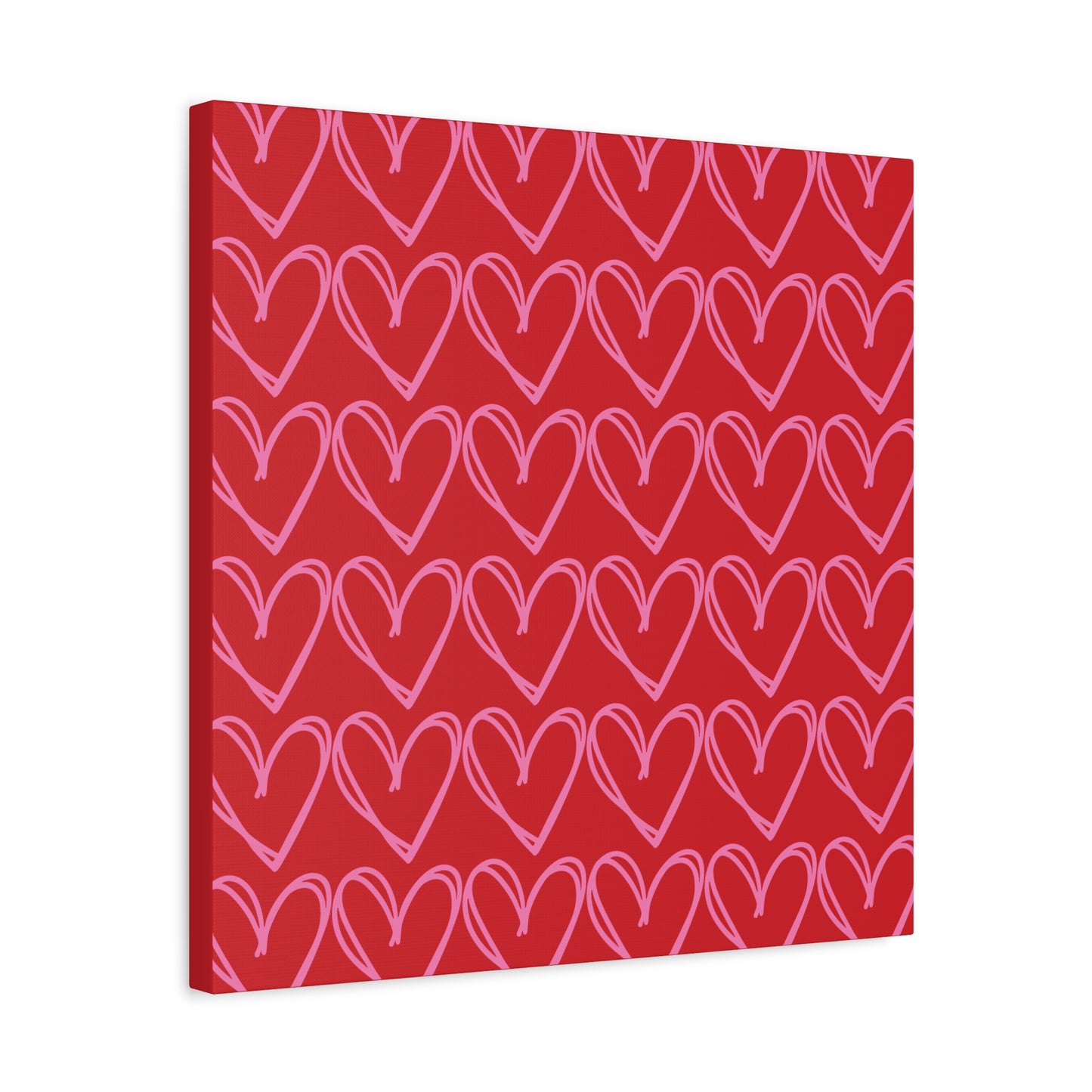 Canvas Wall Art - Red and Pink Hearts