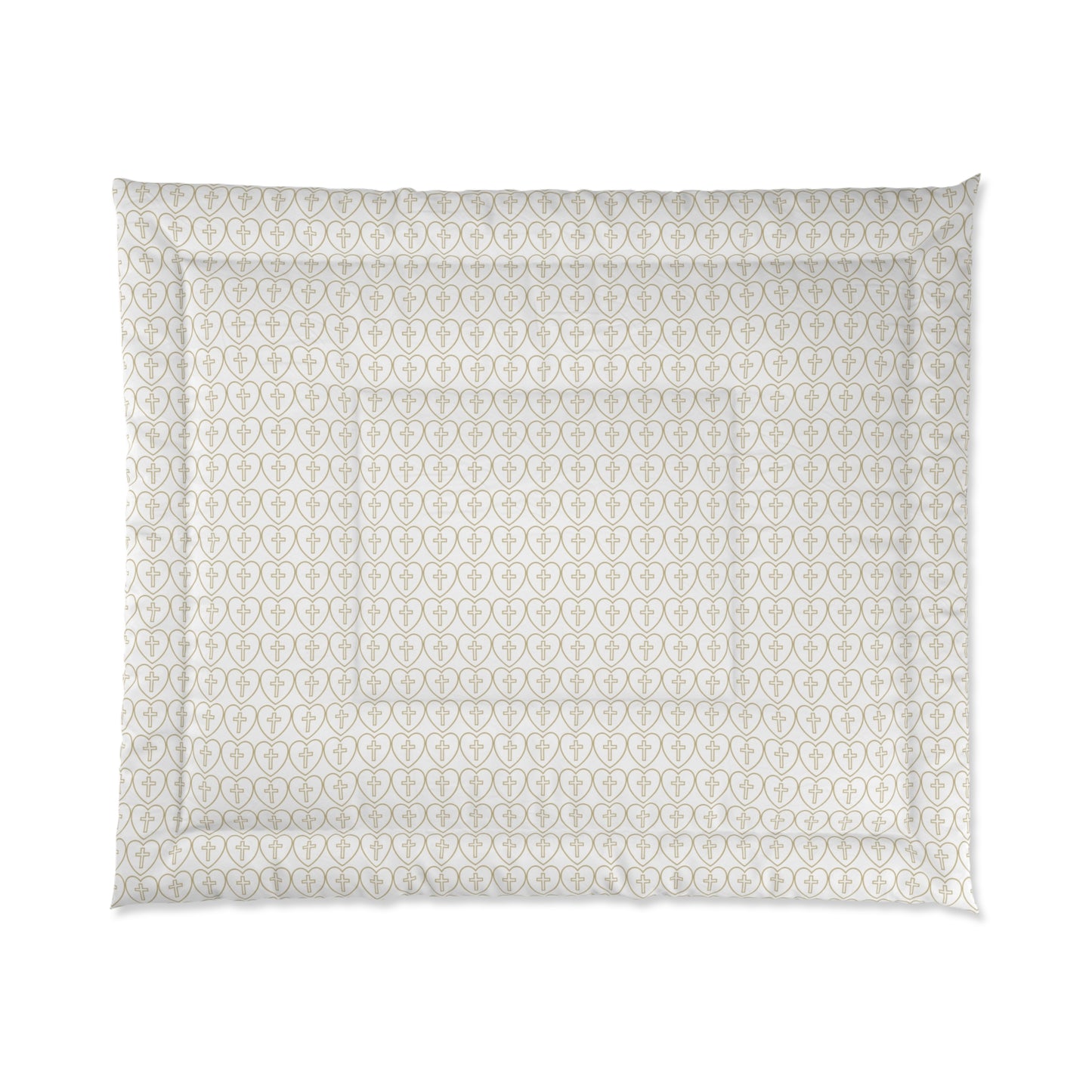 Hearts + Cross Matching Comforter