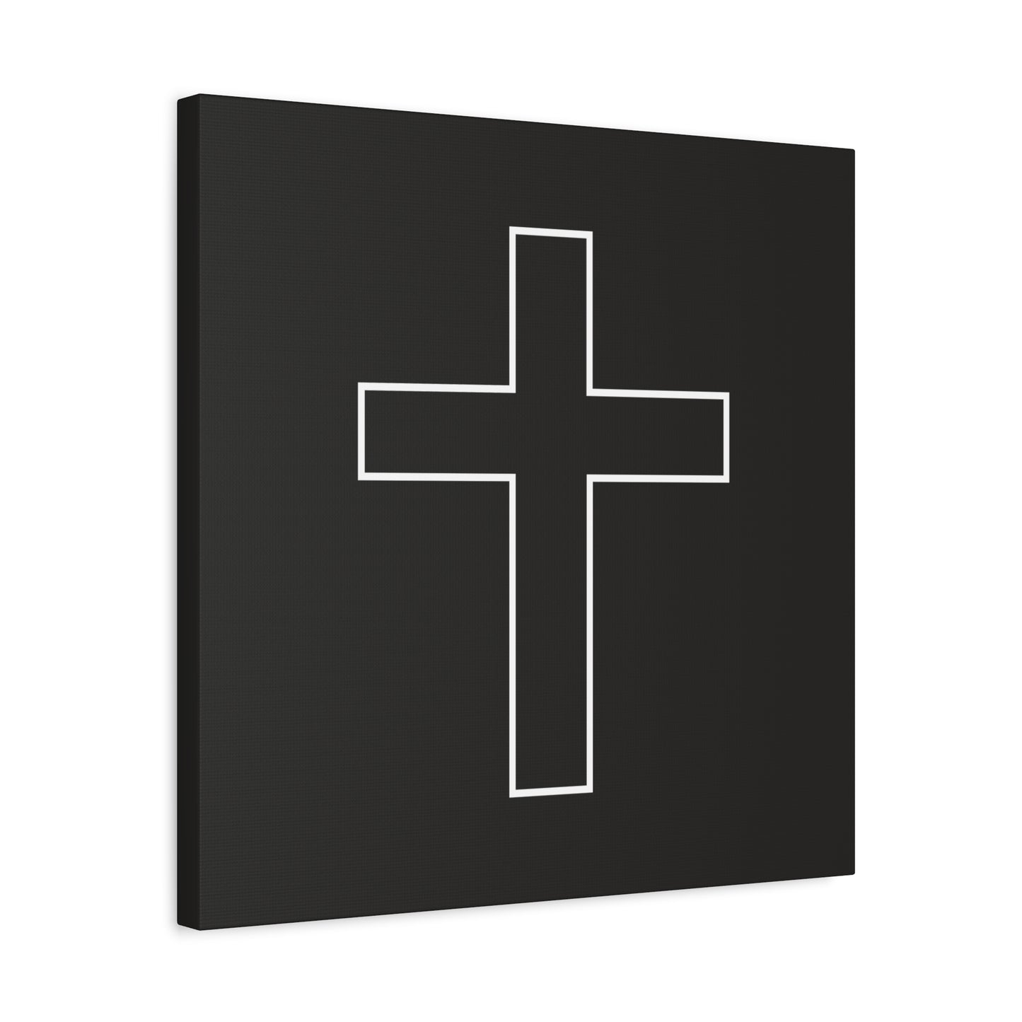 Minimalist Outline Cross - Canvas Wall Art