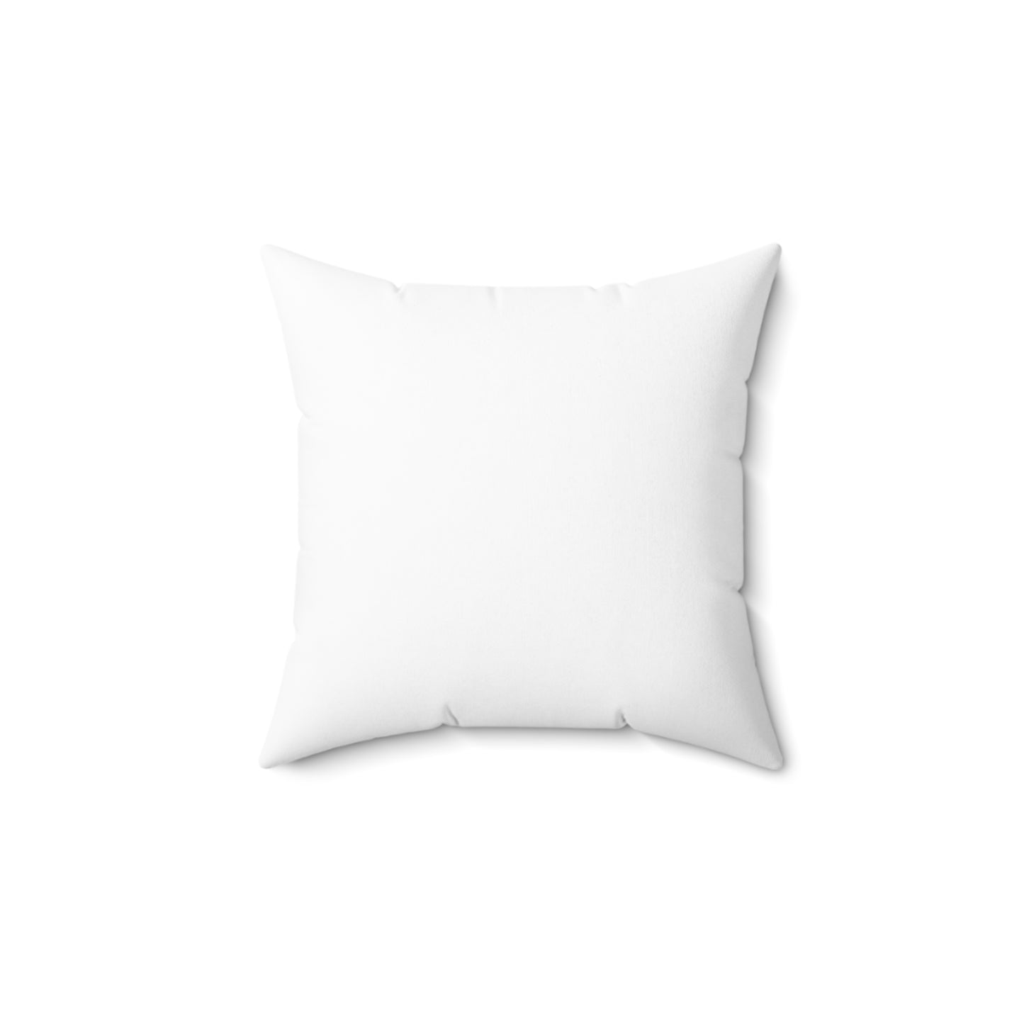 White Square Pillow - Minimalist Cross Decorative Throw Pillow