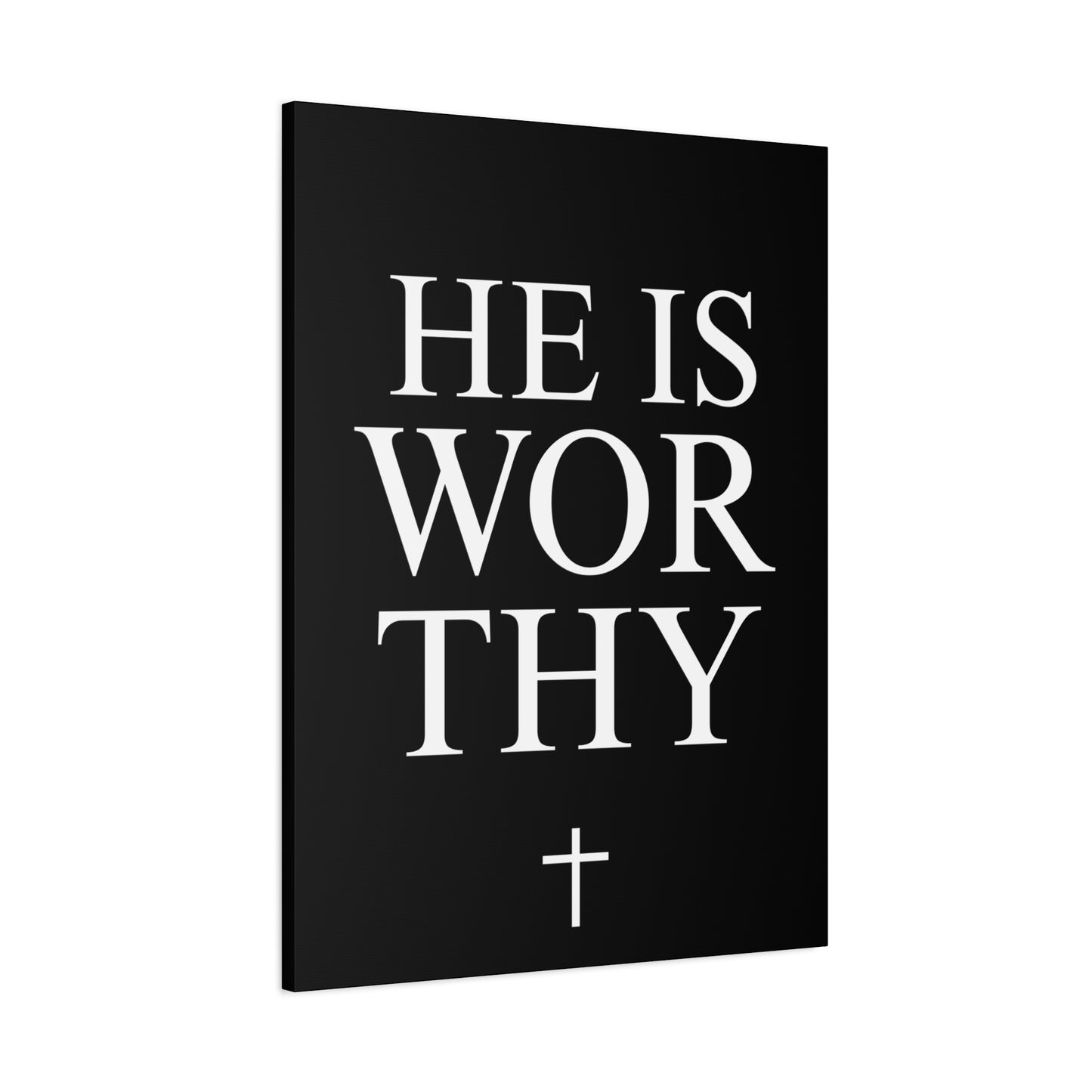 He Is Worthy - Inspirational Wall Art Canvas (Multiple Sizes)
