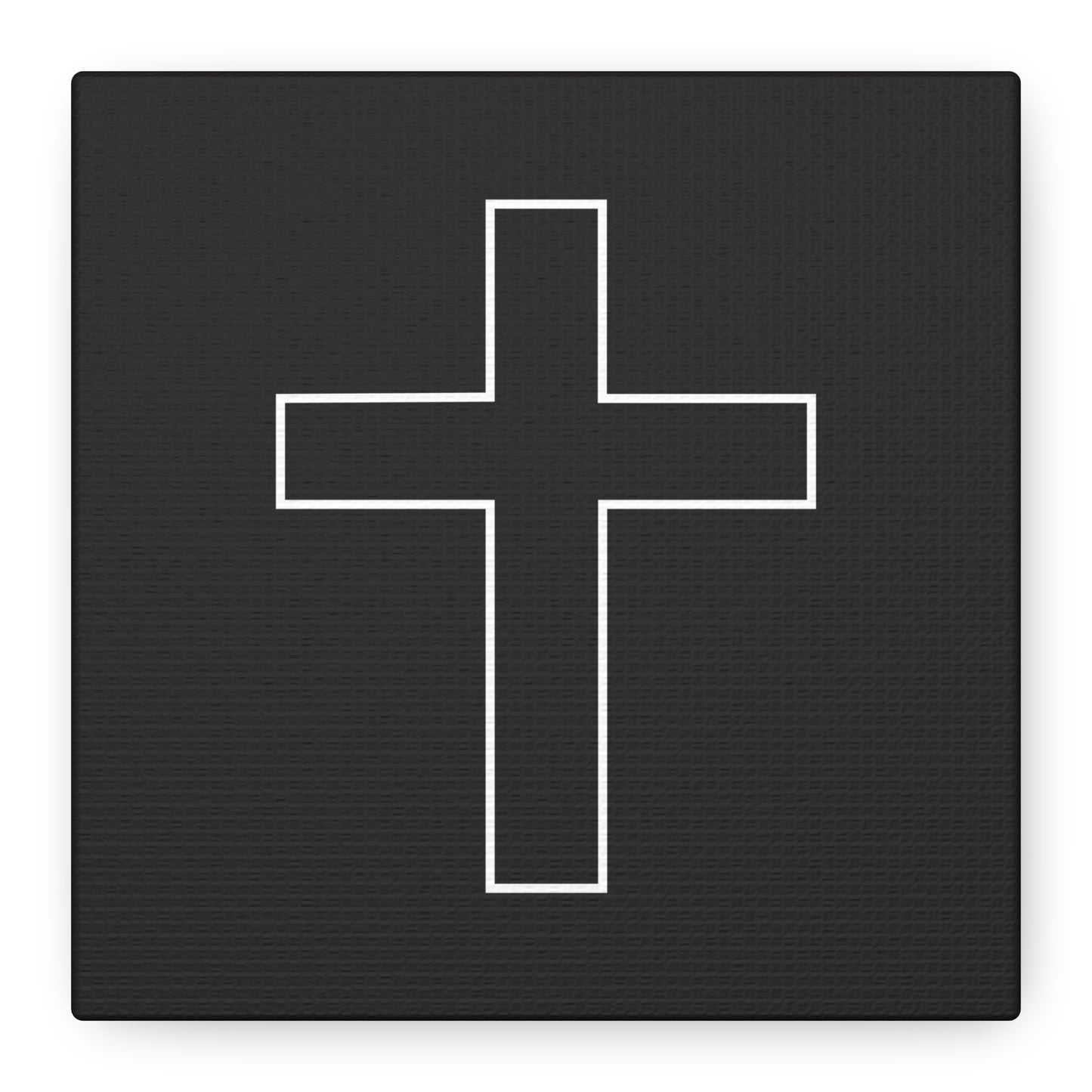 Minimalist Outline Cross - Canvas Wall Art