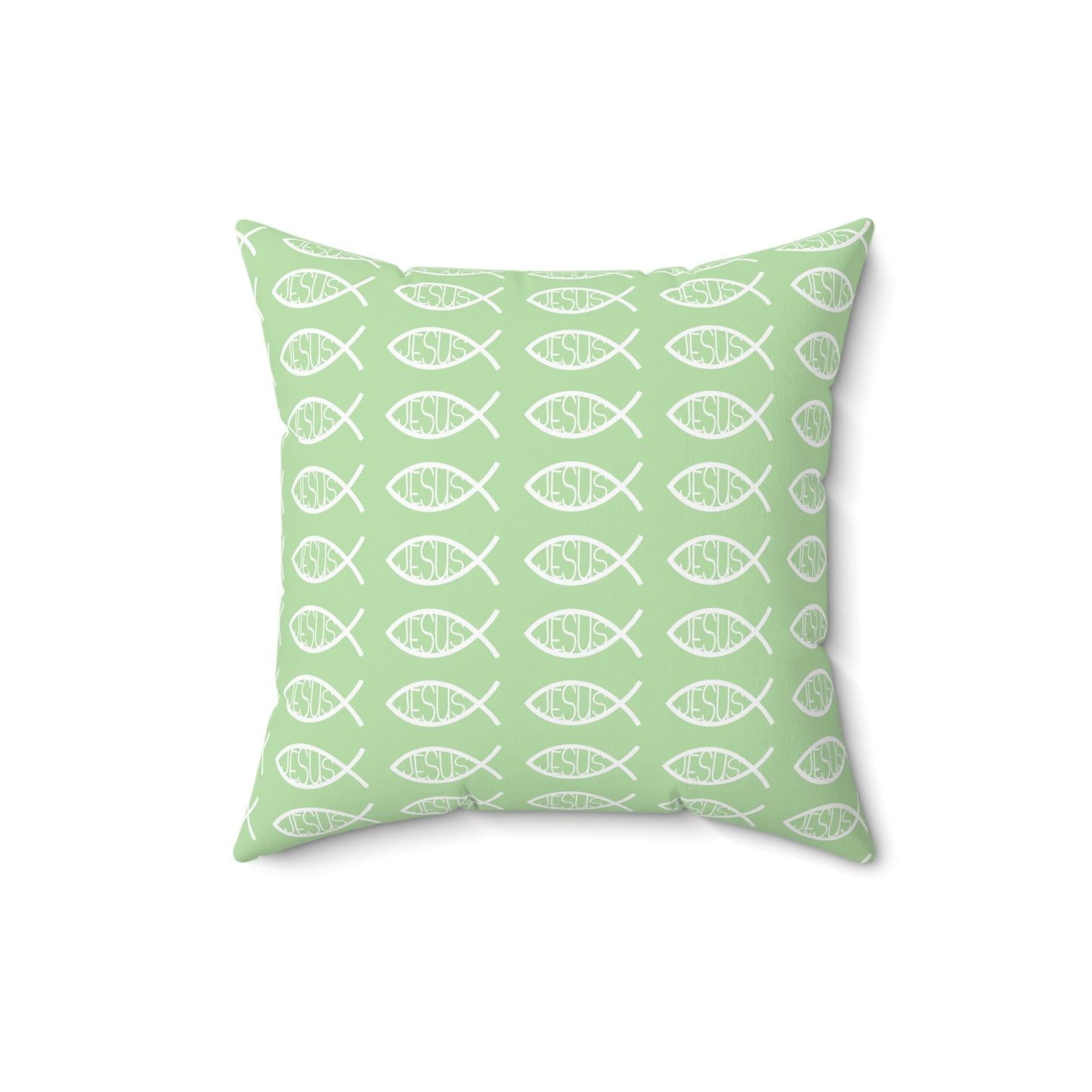 Decorative Throw Pillow - Jesus Fish Matching Design