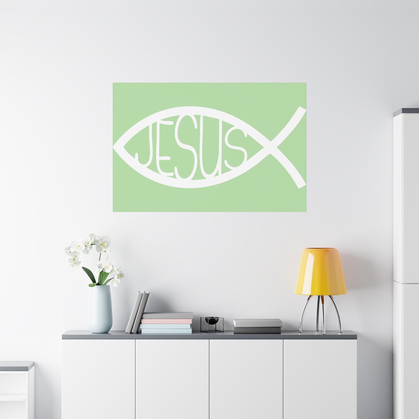 Jesus Fish - Wall Art Canvas