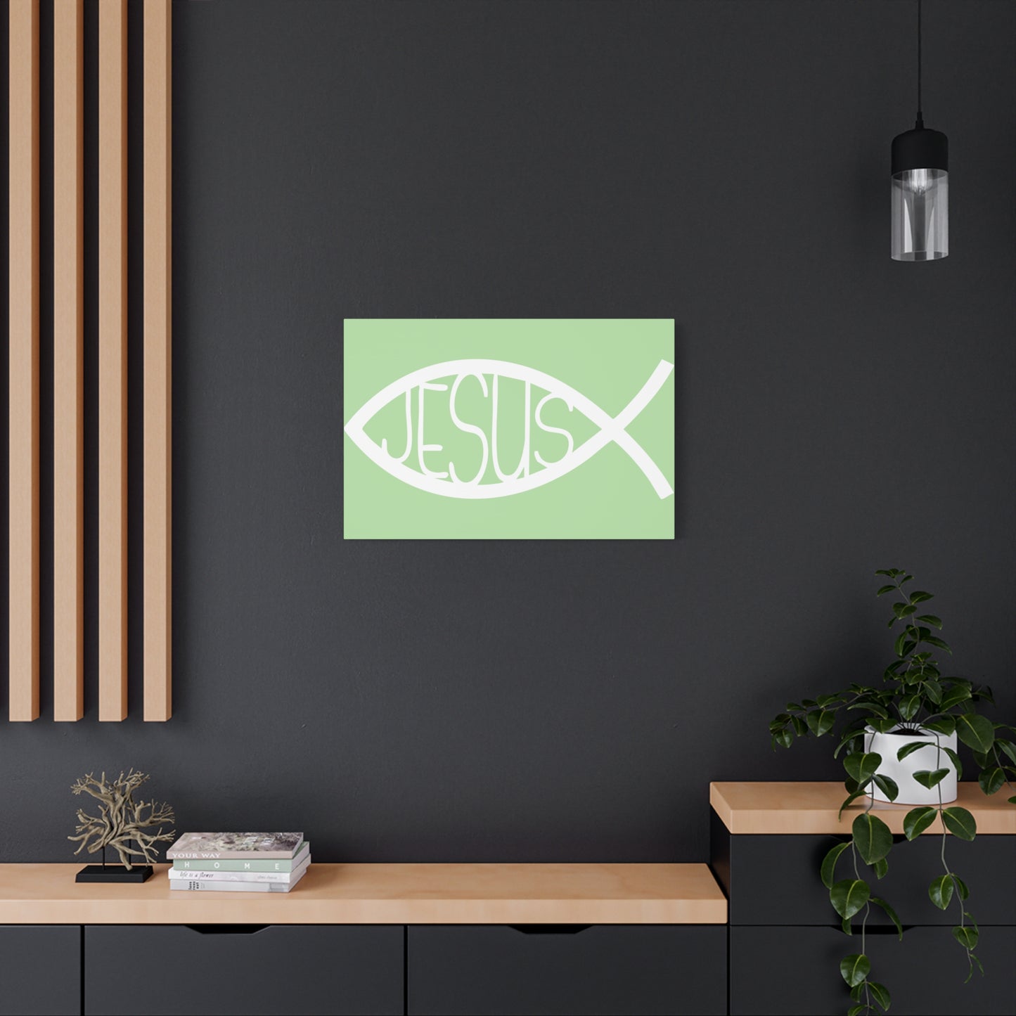 Jesus Fish - Wall Art Canvas