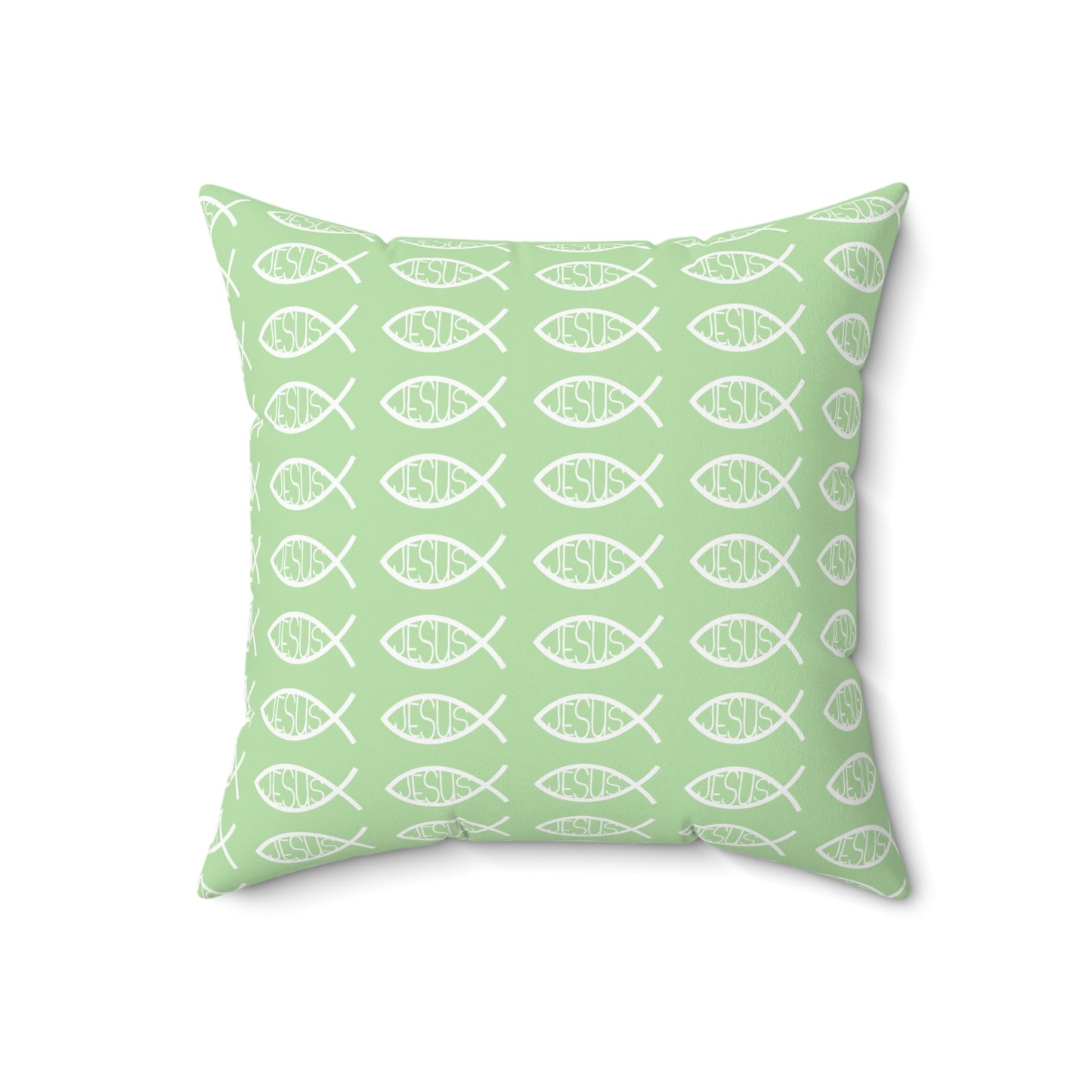 Decorative Throw Pillow - Jesus Fish Matching Design
