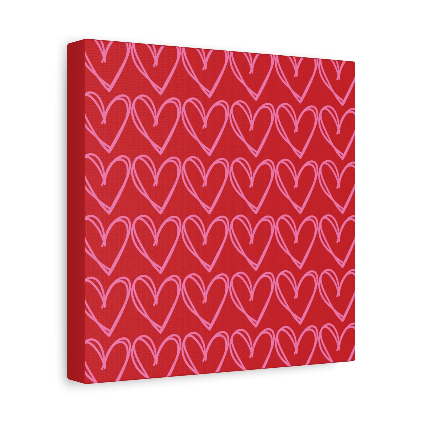 Canvas Wall Art - Red and Pink Hearts