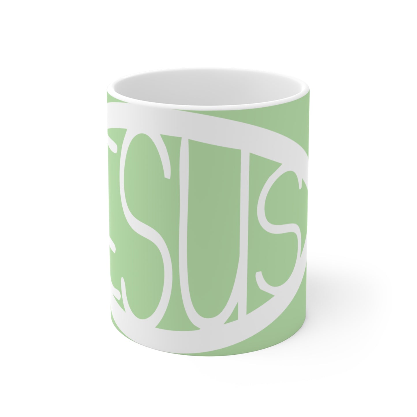 Jesus Fish Mug - 11oz Ceramic Coffee Cup