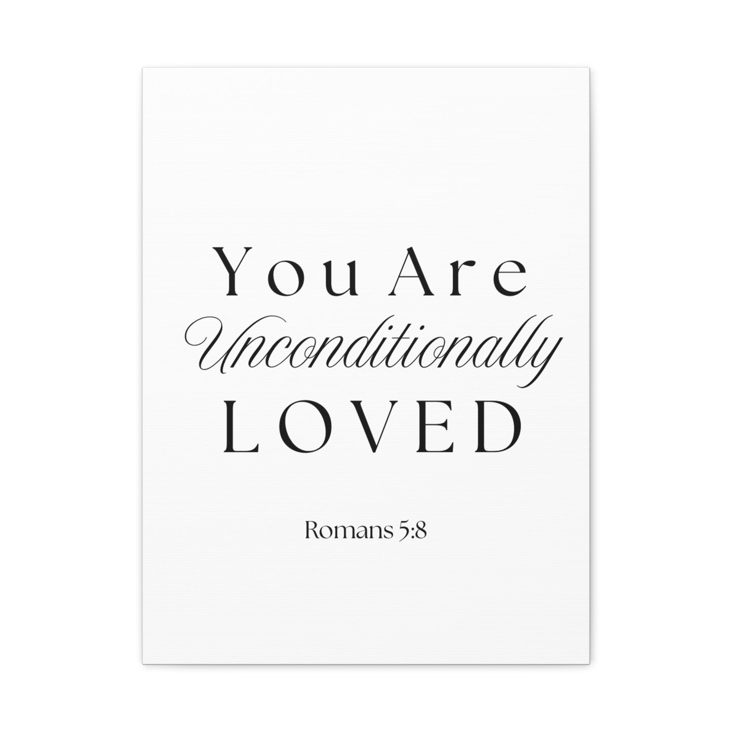 Wall Art Canvas - Unconditionally Loved