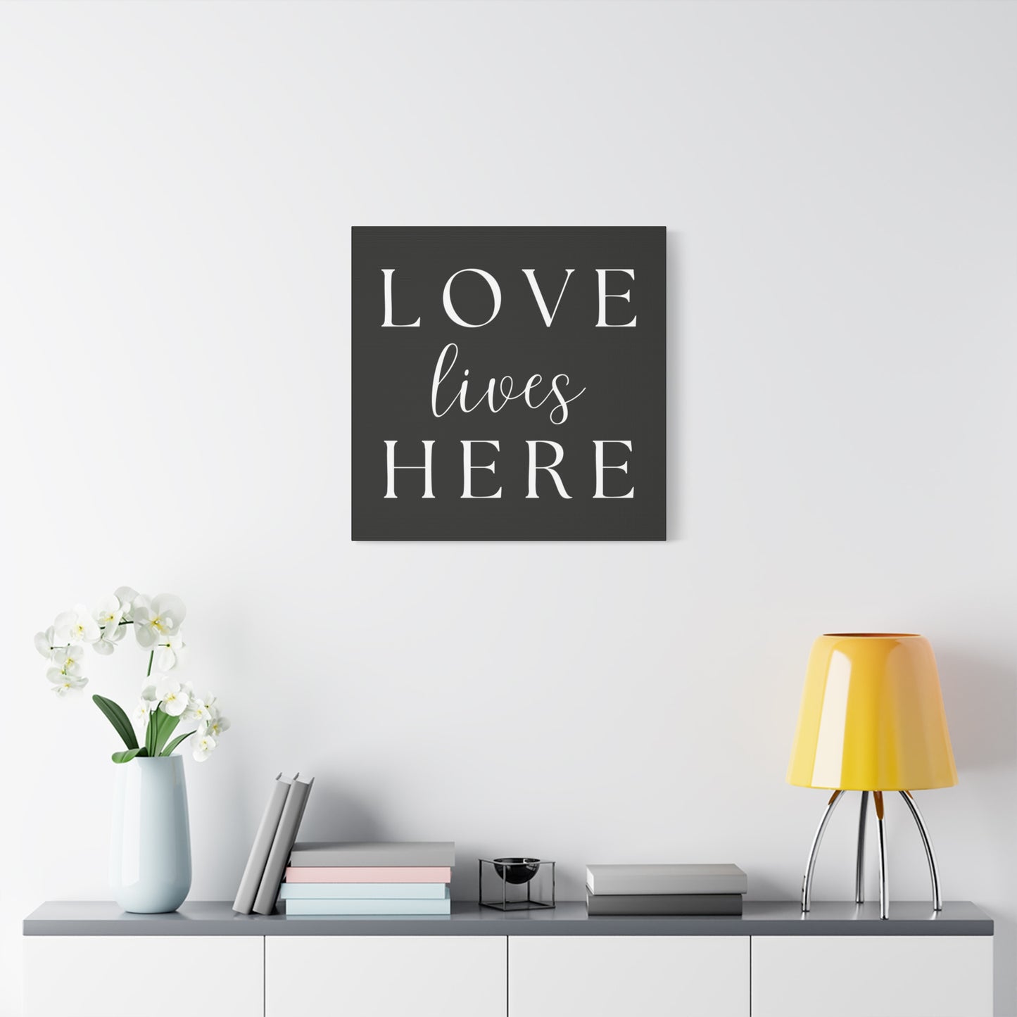 Wall Art Canvas - Love Lives Here