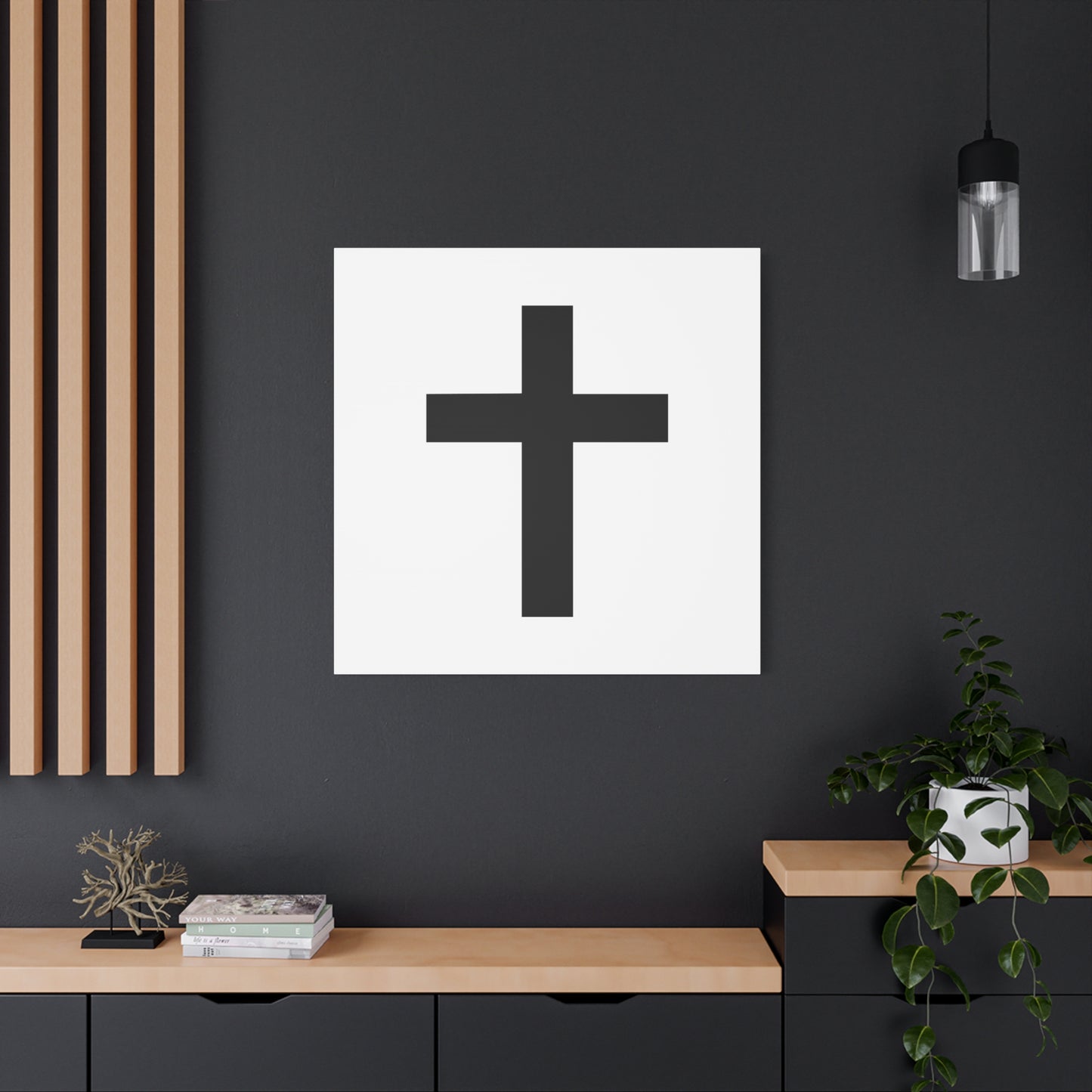 Minimalist Cross - Wall Art Canvas