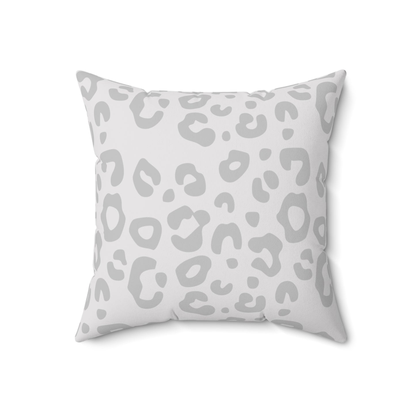 Light Grey Worthy Leopard - Print Decorative Pillow