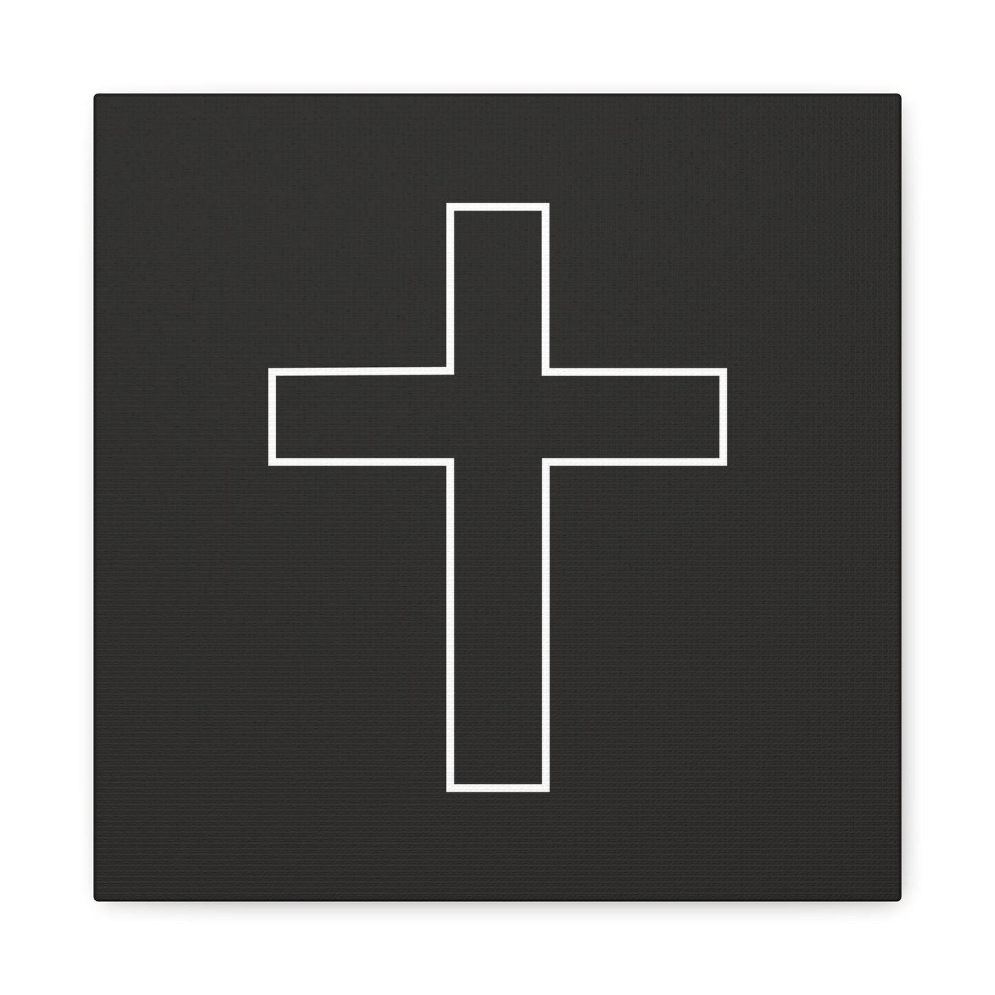 Minimalist Outline Cross - Canvas Wall Art