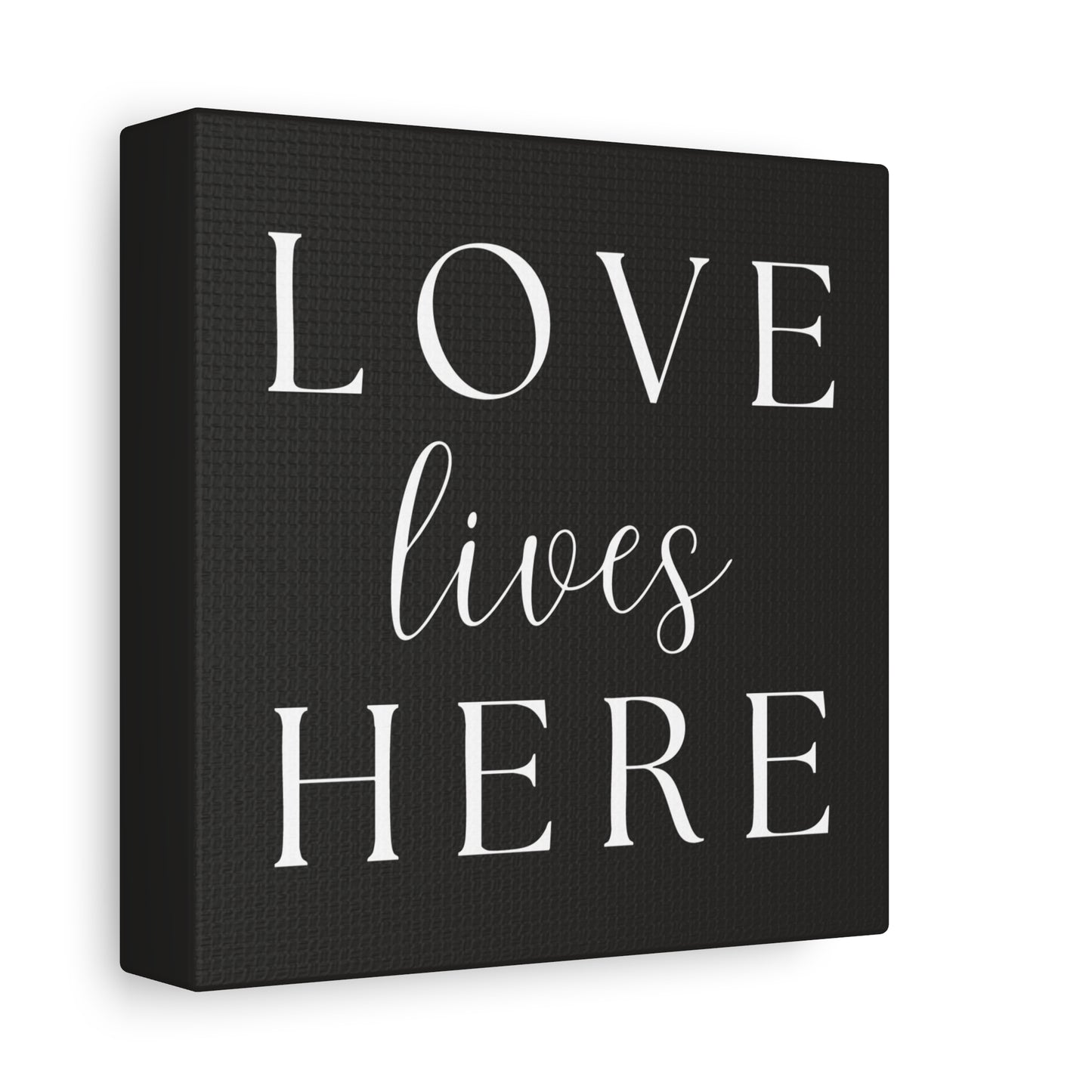 Wall Art Canvas - Love Lives Here