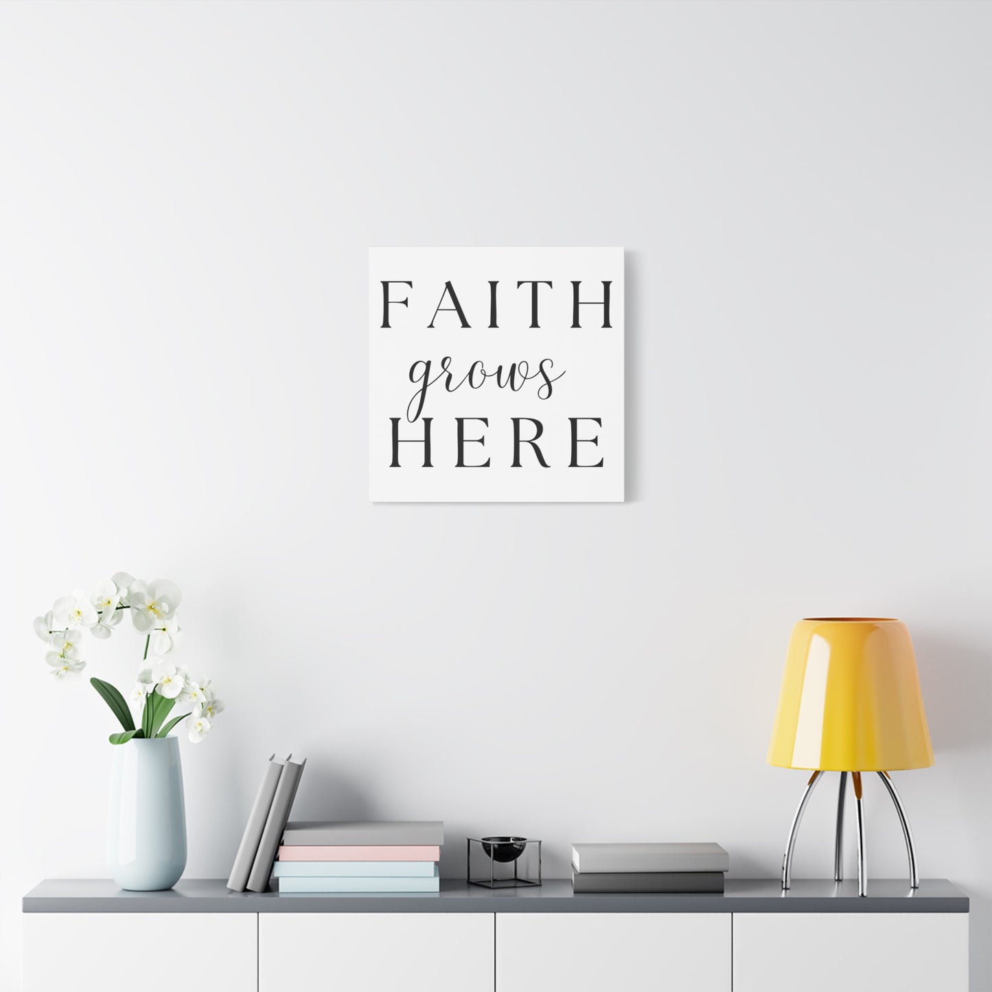Wall Art Canvas - Faith Grows Here
