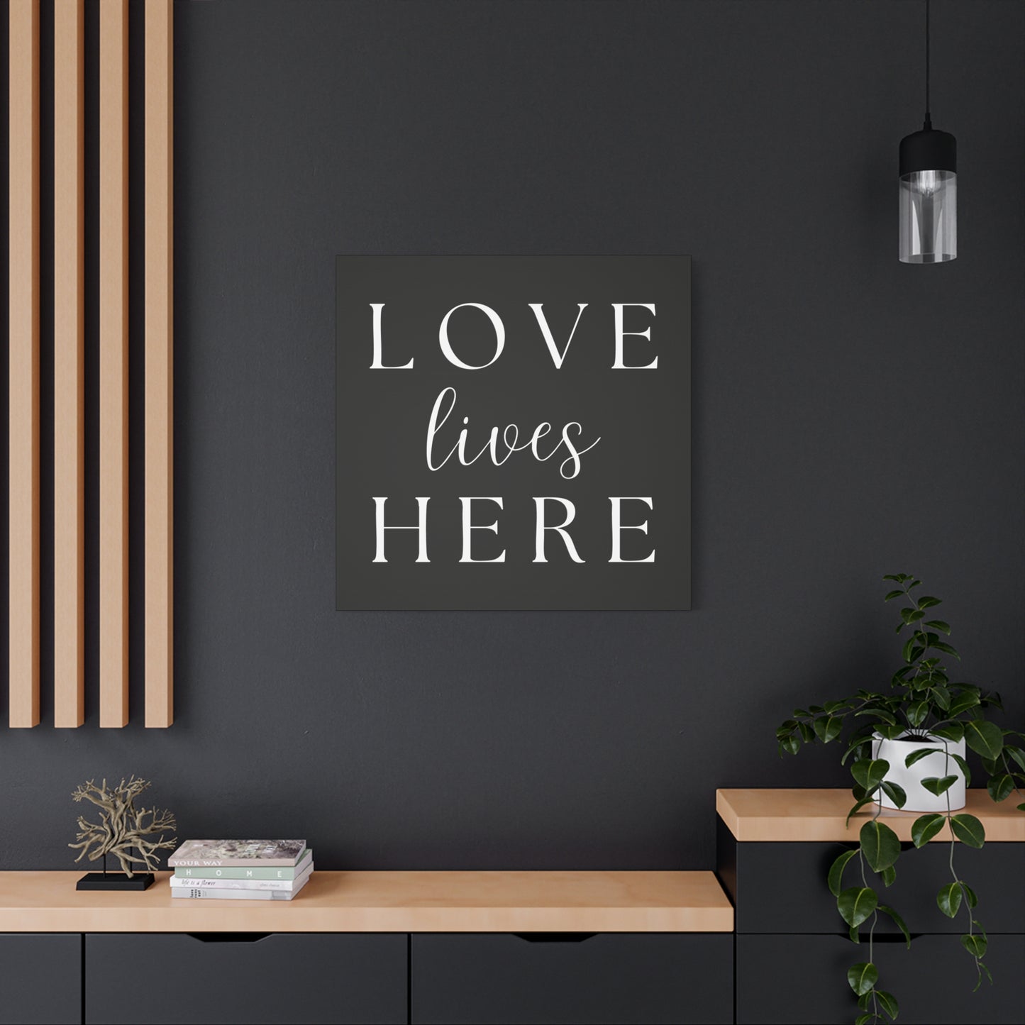 Wall Art Canvas - Love Lives Here