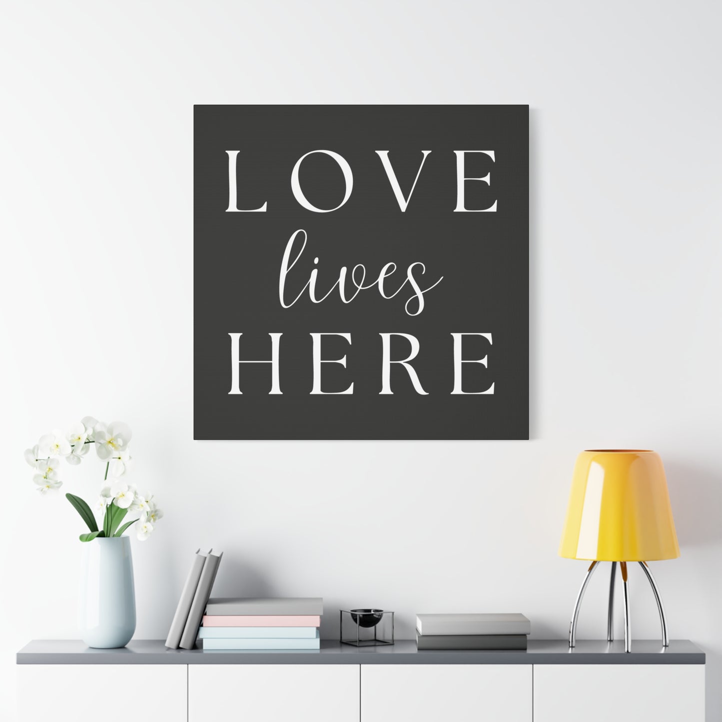Wall Art Canvas - Love Lives Here