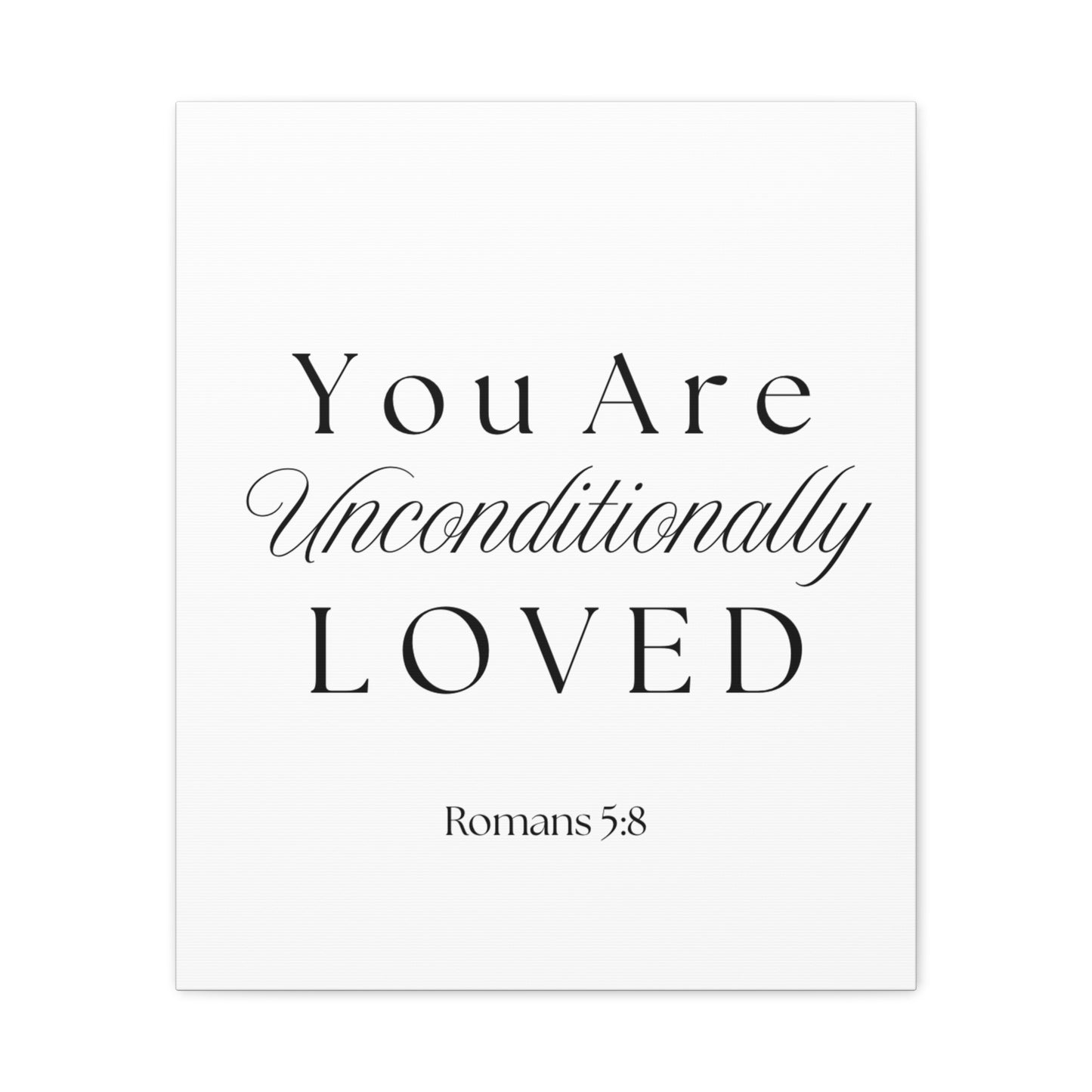 Wall Art Canvas - Unconditionally Loved