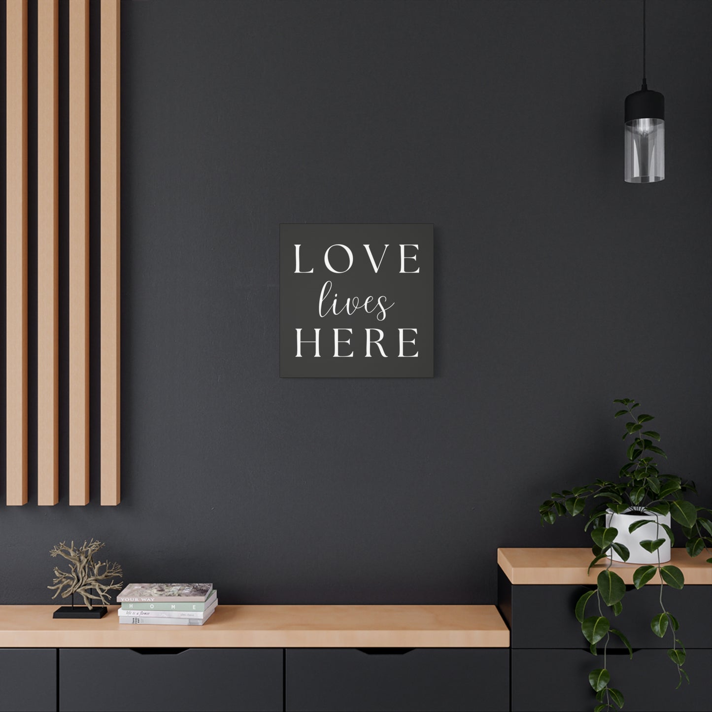 Wall Art Canvas - Love Lives Here