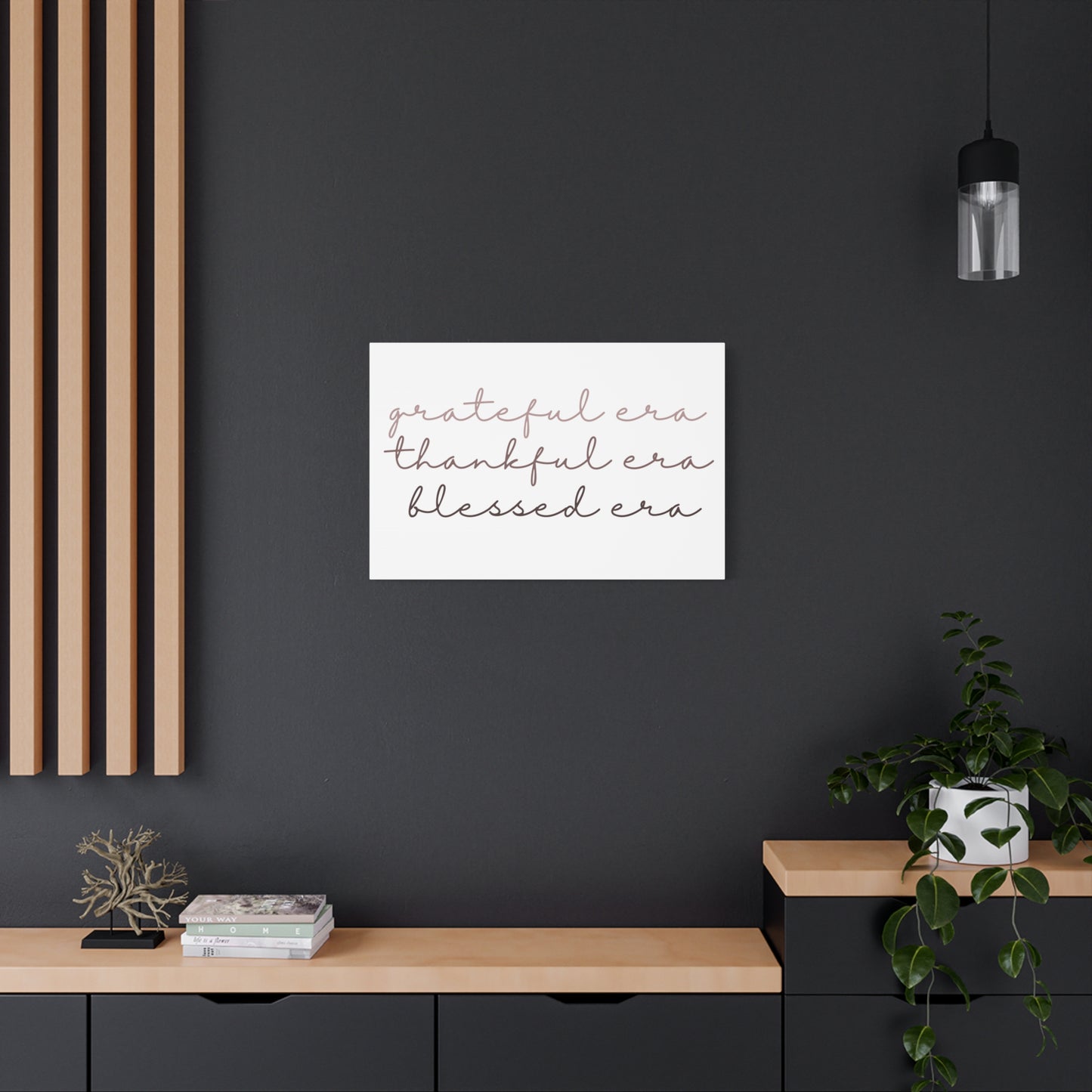 Grateful Thankful Blessed Era - Matching Gratitude Wall Art Canvas