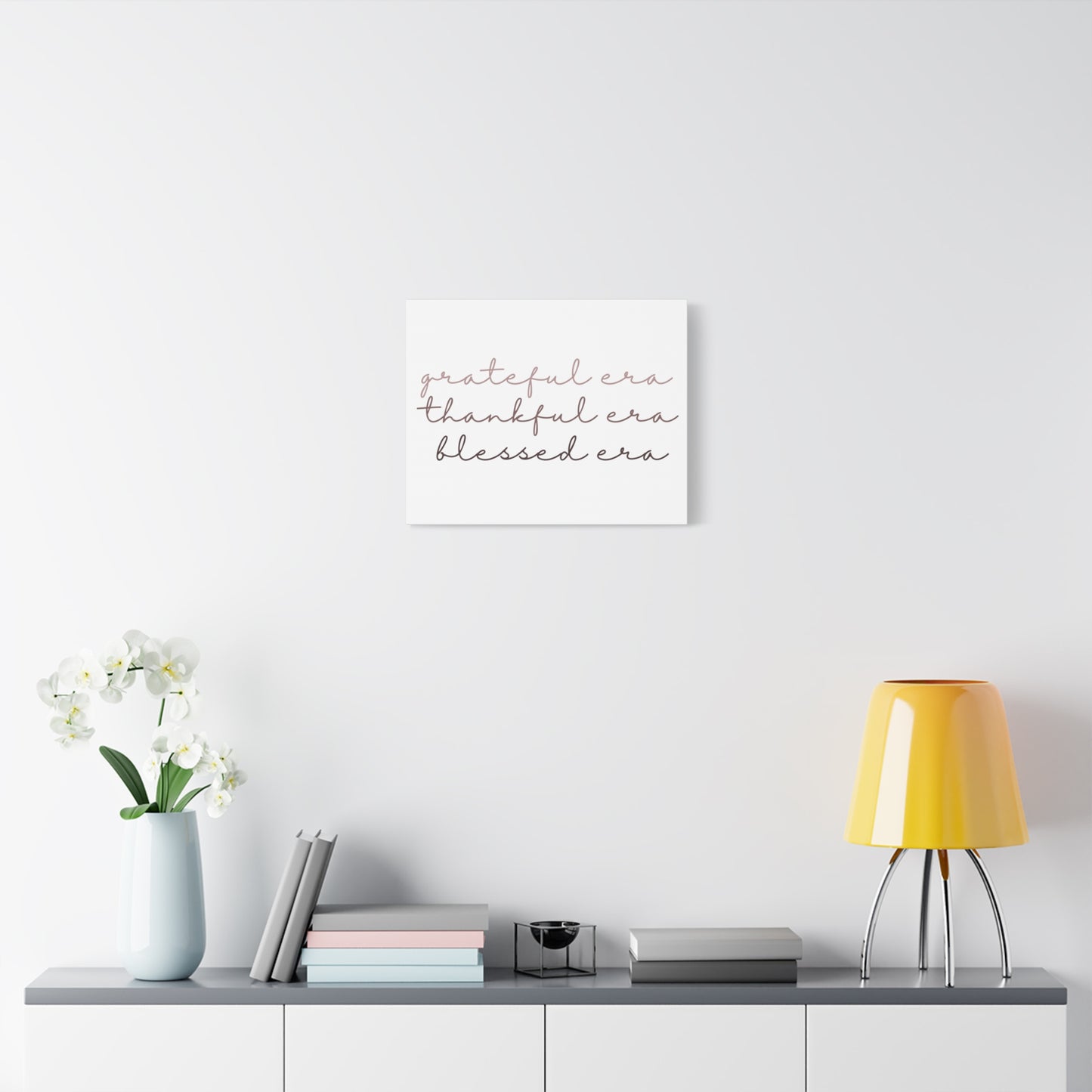 Grateful Thankful Blessed Era - Matching Gratitude Wall Art Canvas