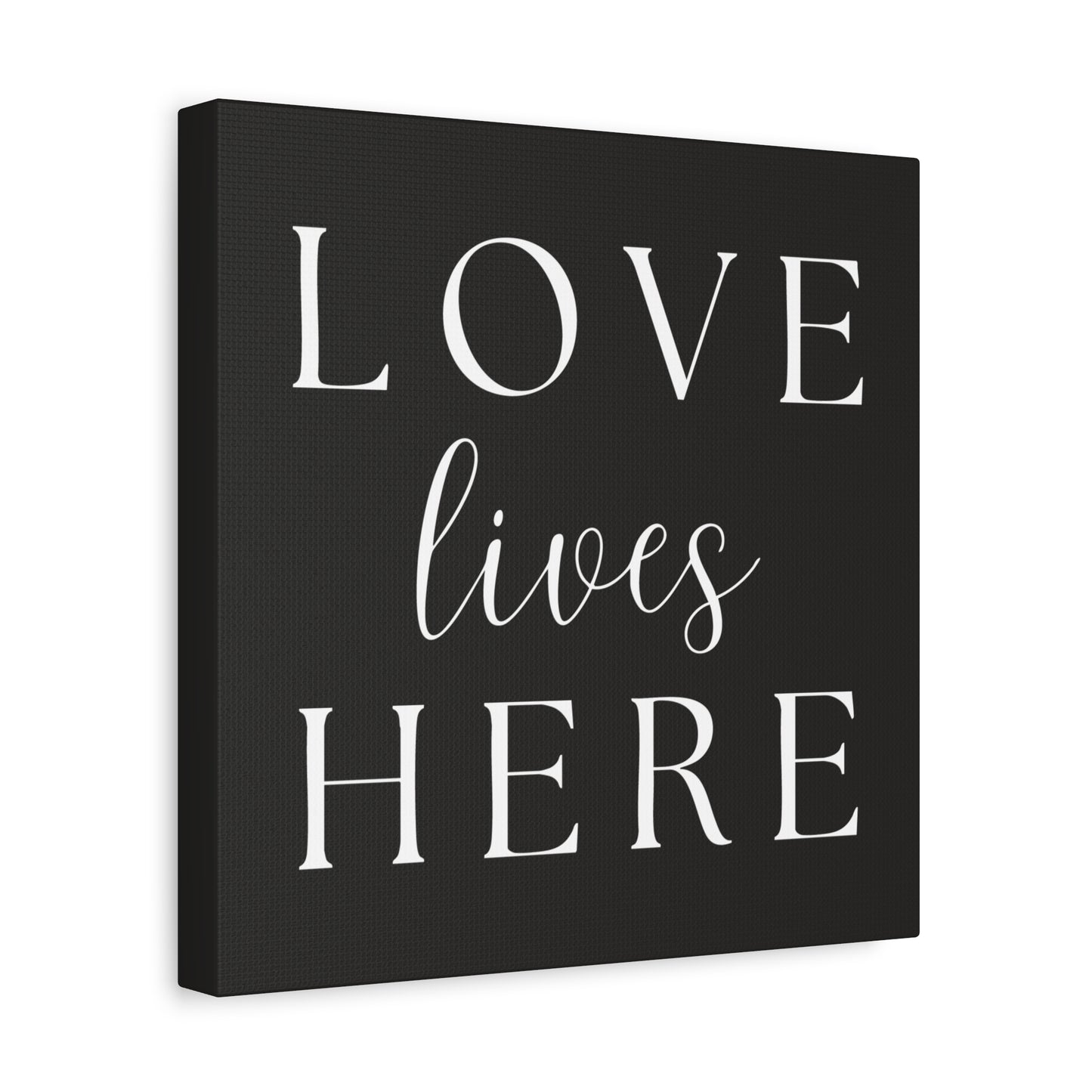 Wall Art Canvas - Love Lives Here