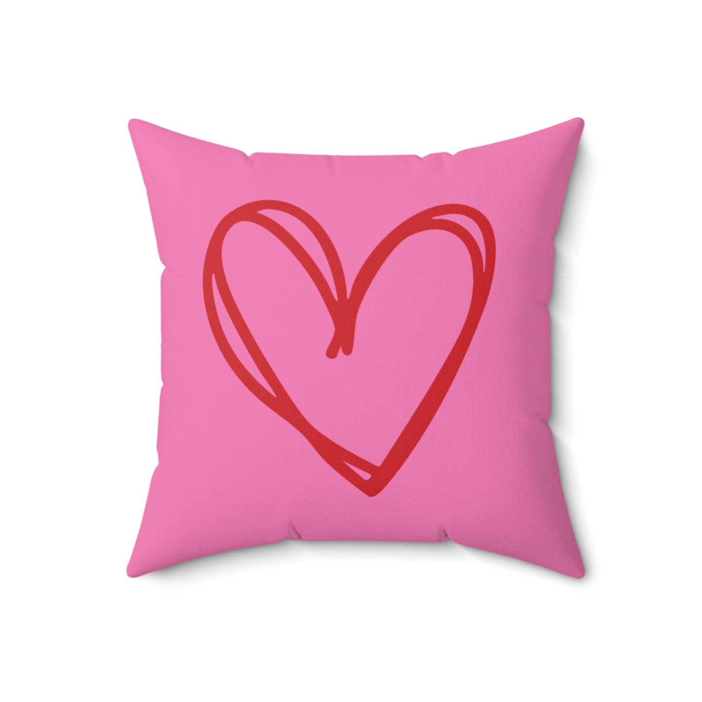 Pink Heart Pillow
