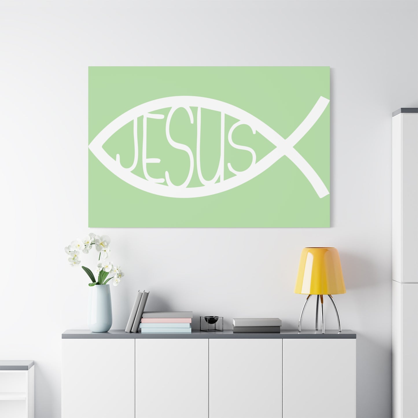 Jesus Fish - Wall Art Canvas