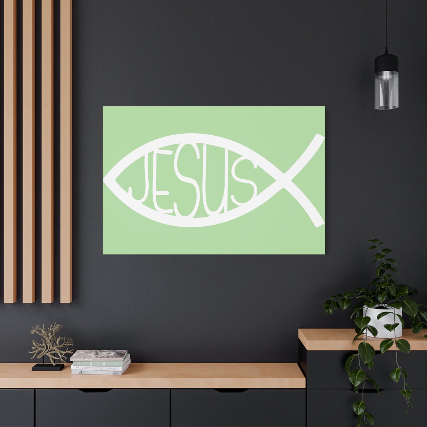 Jesus Fish - Wall Art Canvas