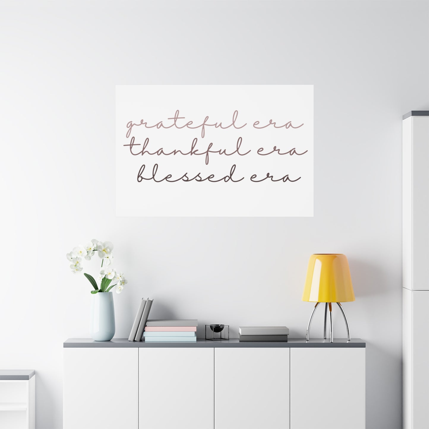 Grateful Thankful Blessed Era - Matching Gratitude Wall Art Canvas