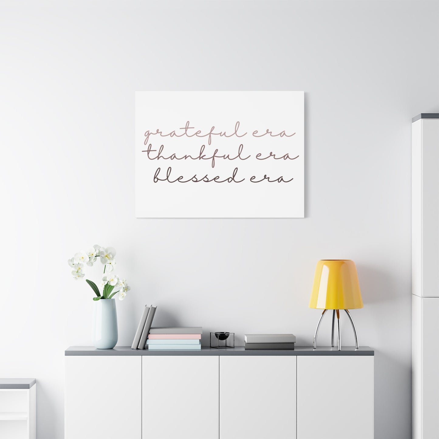 Grateful Thankful Blessed Era - Matching Gratitude Wall Art Canvas