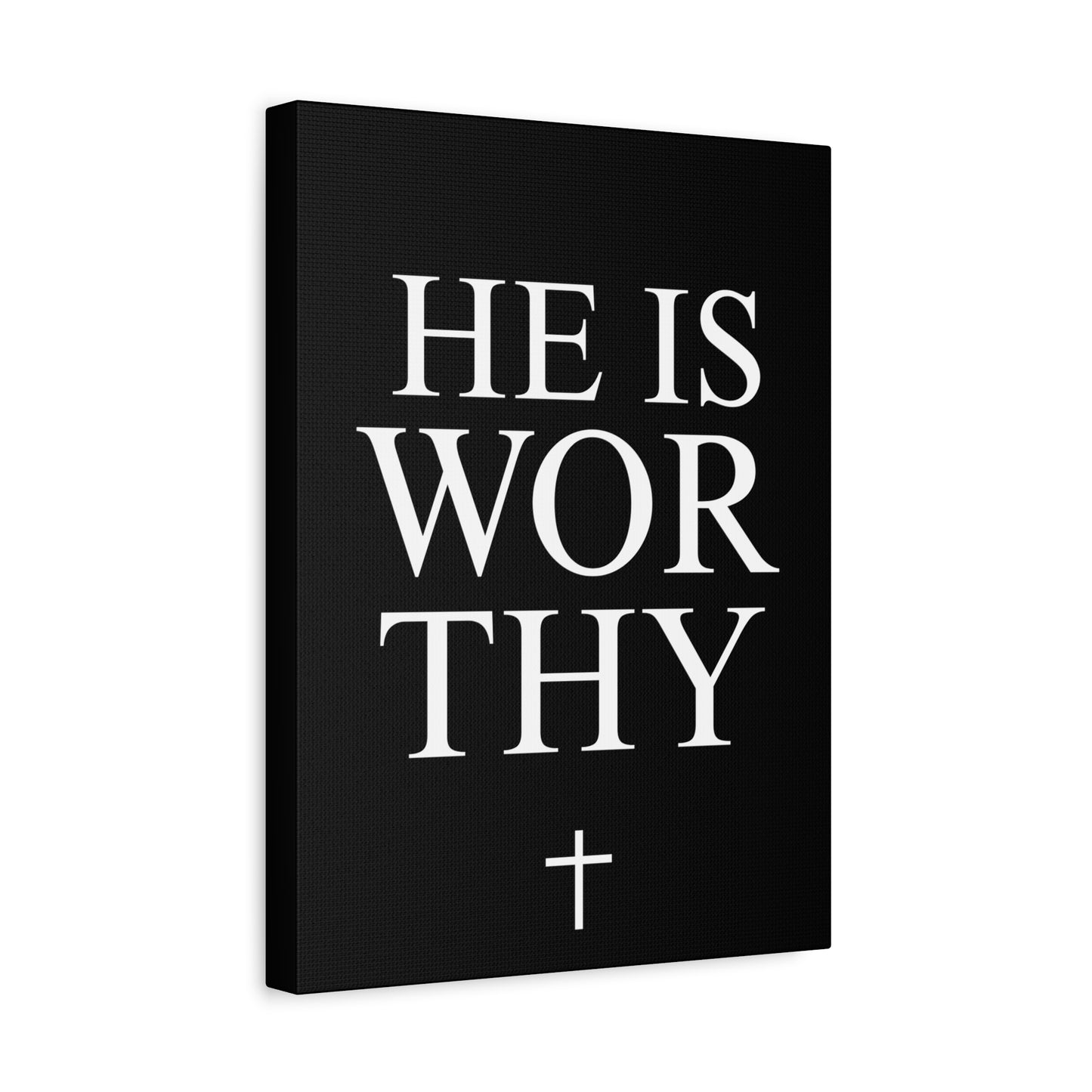 He Is Worthy - Inspirational Wall Art Canvas (Multiple Sizes)