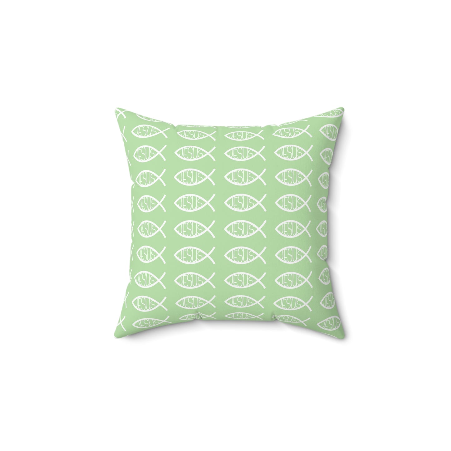 Decorative Throw Pillow - Jesus Fish Matching Design