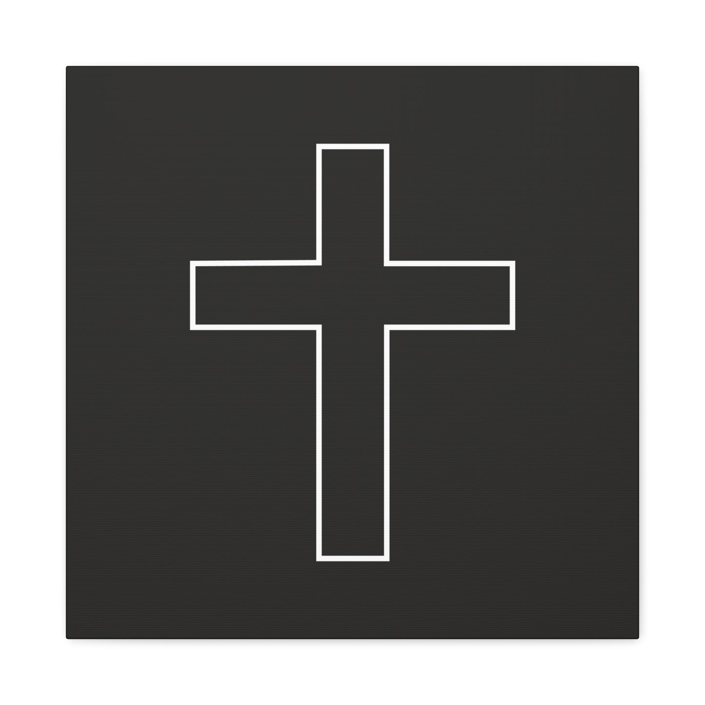 Minimalist Outline Cross - Canvas Wall Art
