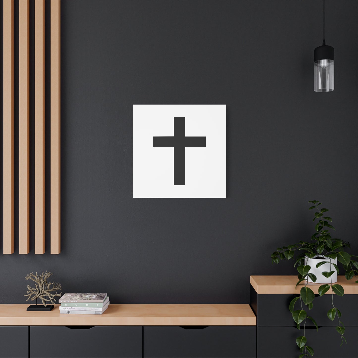 Minimalist Cross - Wall Art Canvas