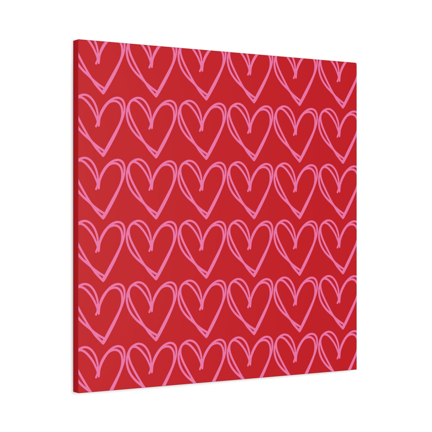 Canvas Wall Art - Red and Pink Hearts