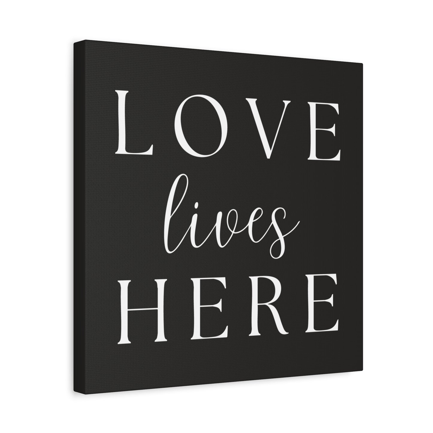 Wall Art Canvas - Love Lives Here