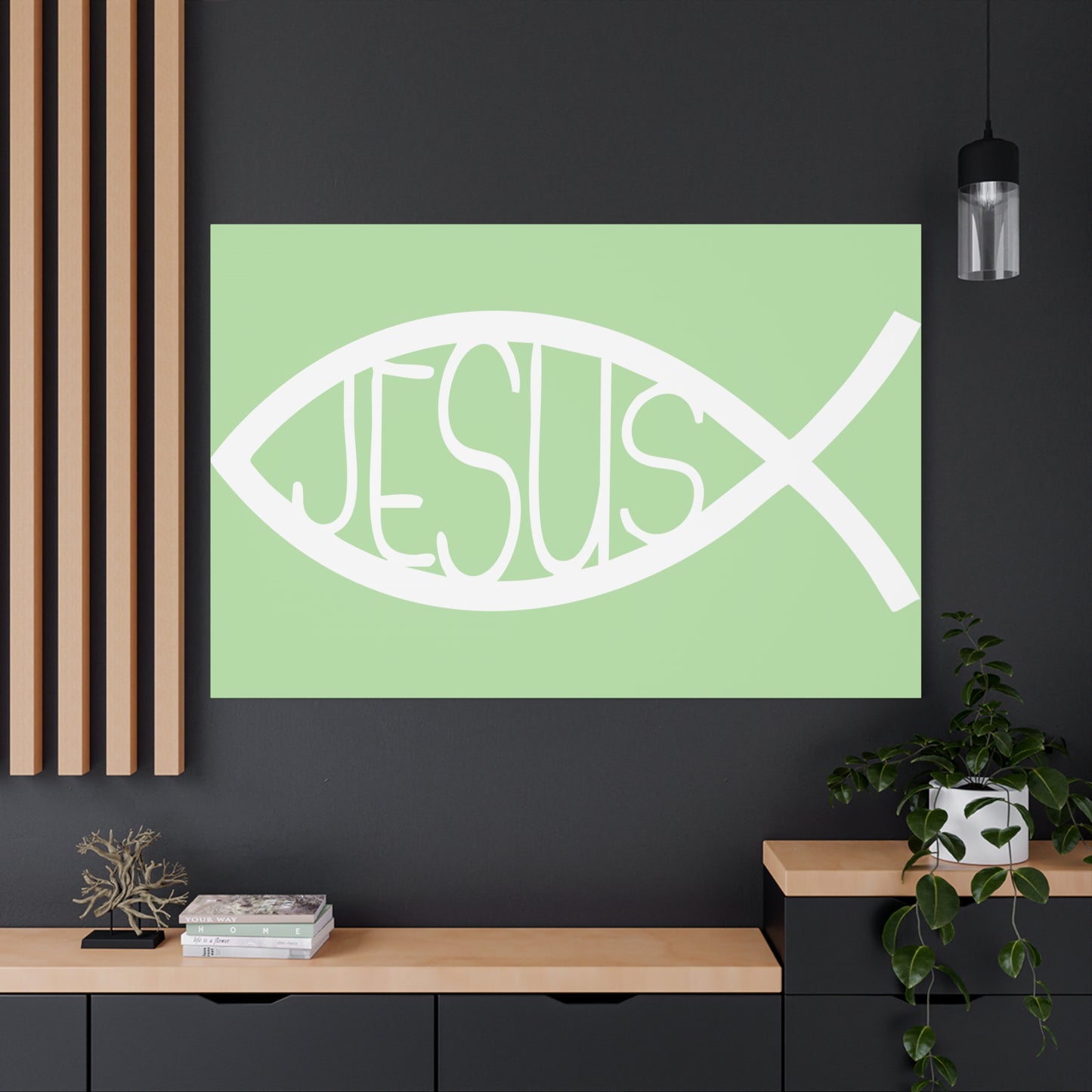 Jesus Fish - Wall Art Canvas