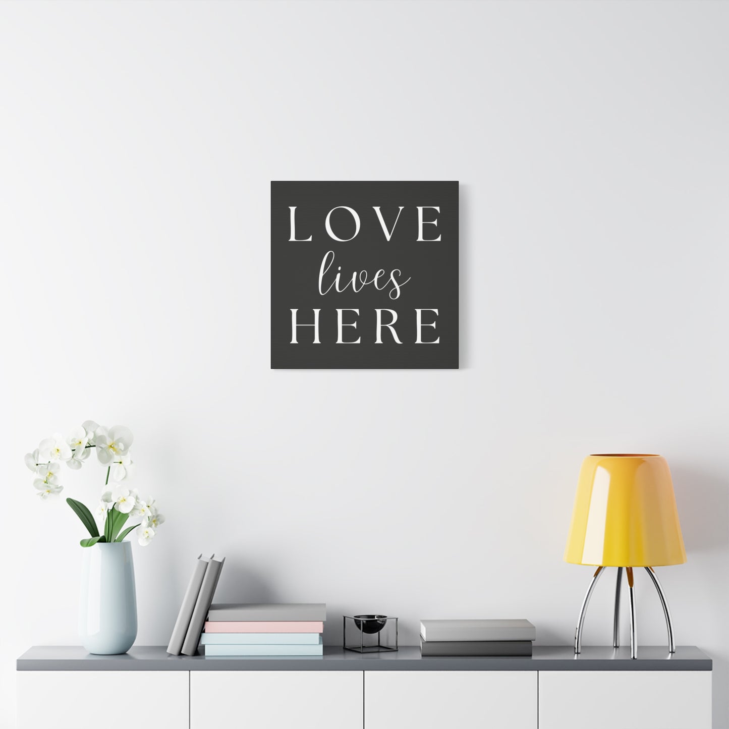 Wall Art Canvas - Love Lives Here